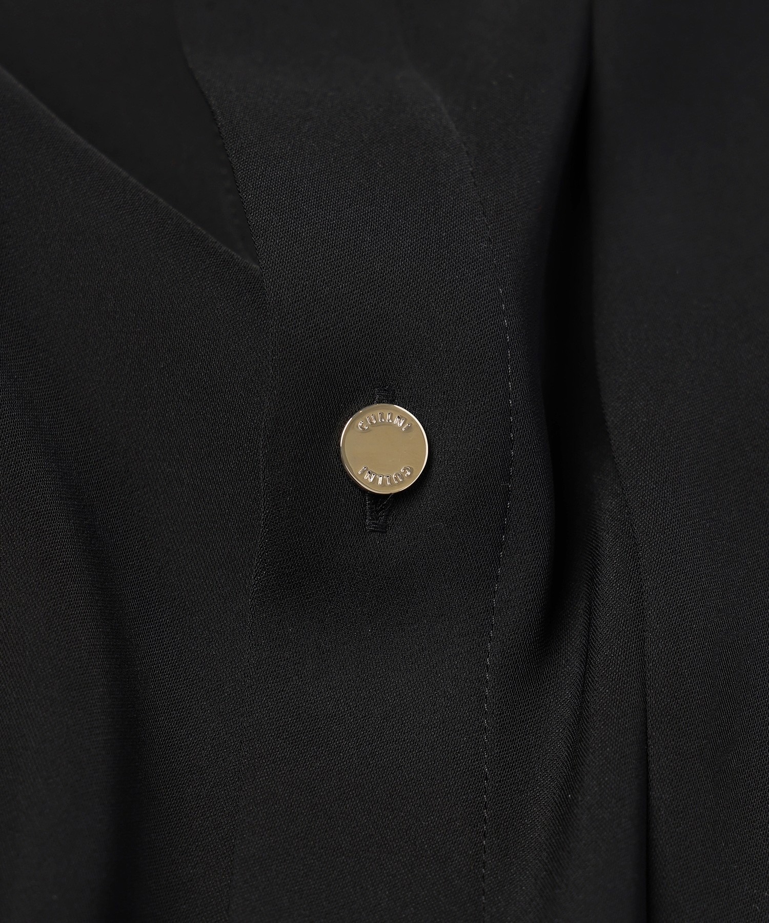 Double Satin Asymmetrical Layered Shirt CULLNI