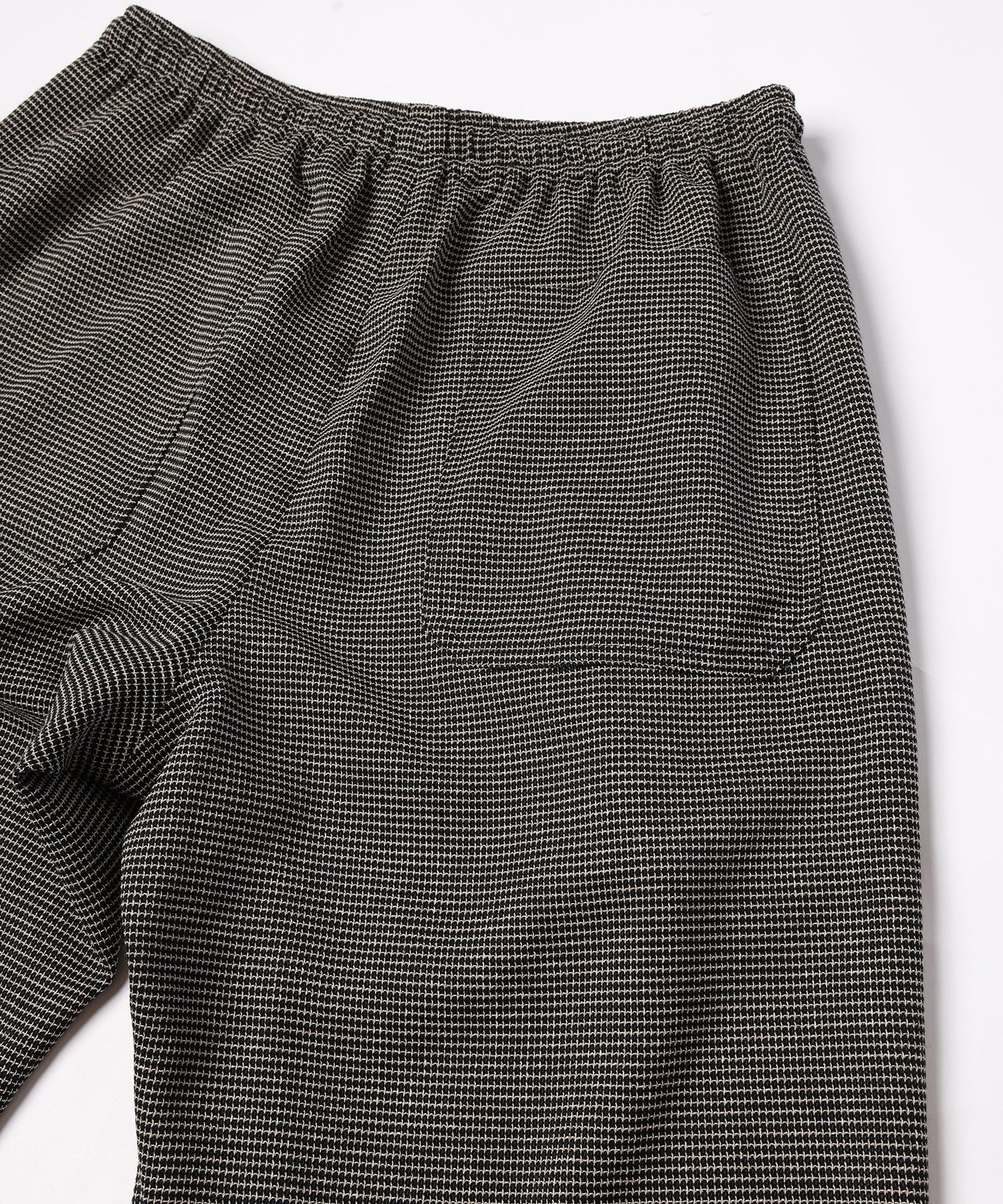 Mix Yarn Mesh Drawstring Wide Pants CULLNI
