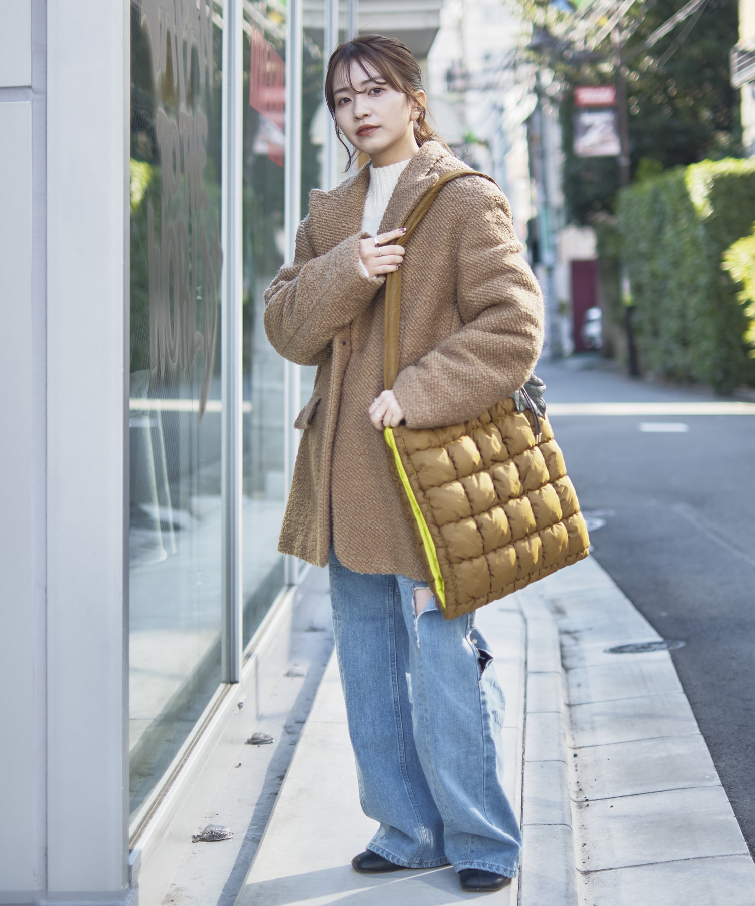 別注leafcharm shoulder bag FUMIE=TANAKA