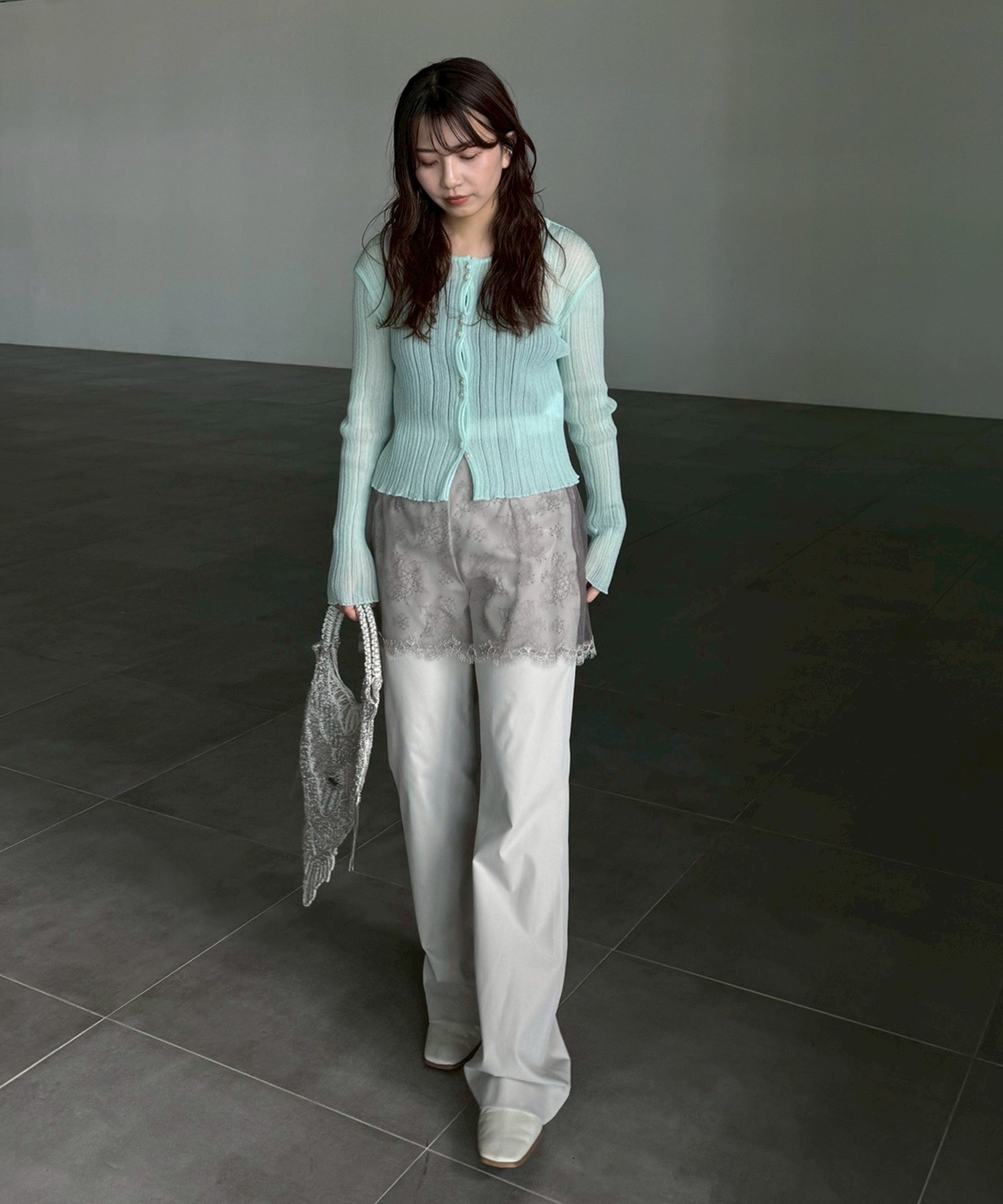 SHEER RANDOM LIB KNIT STUDIOUS
