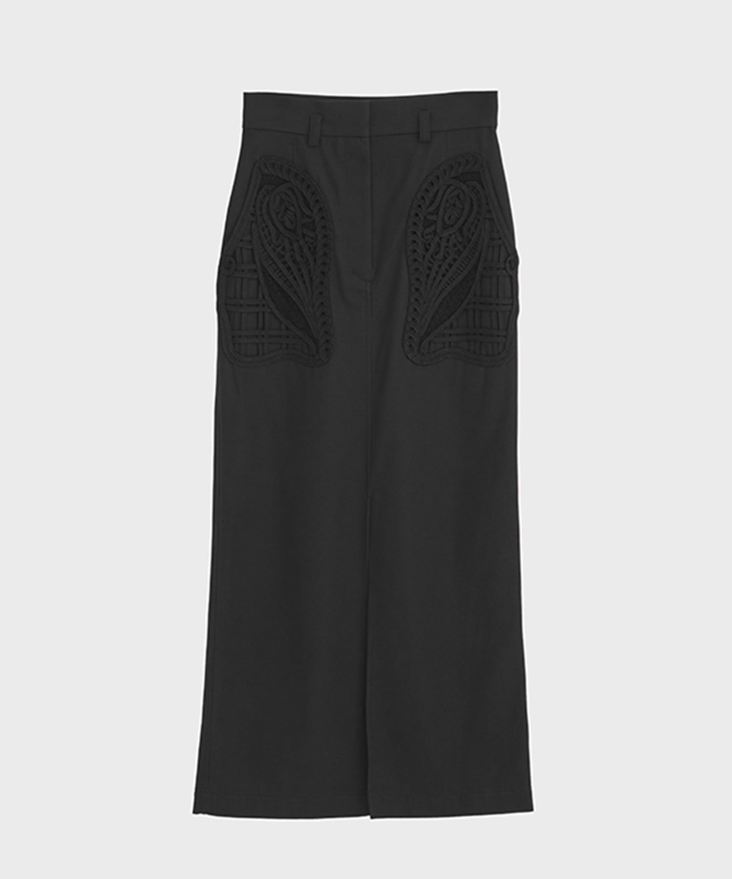 別注Cording Embroidery Detailed I-line Skirt Mame Kurogouchi