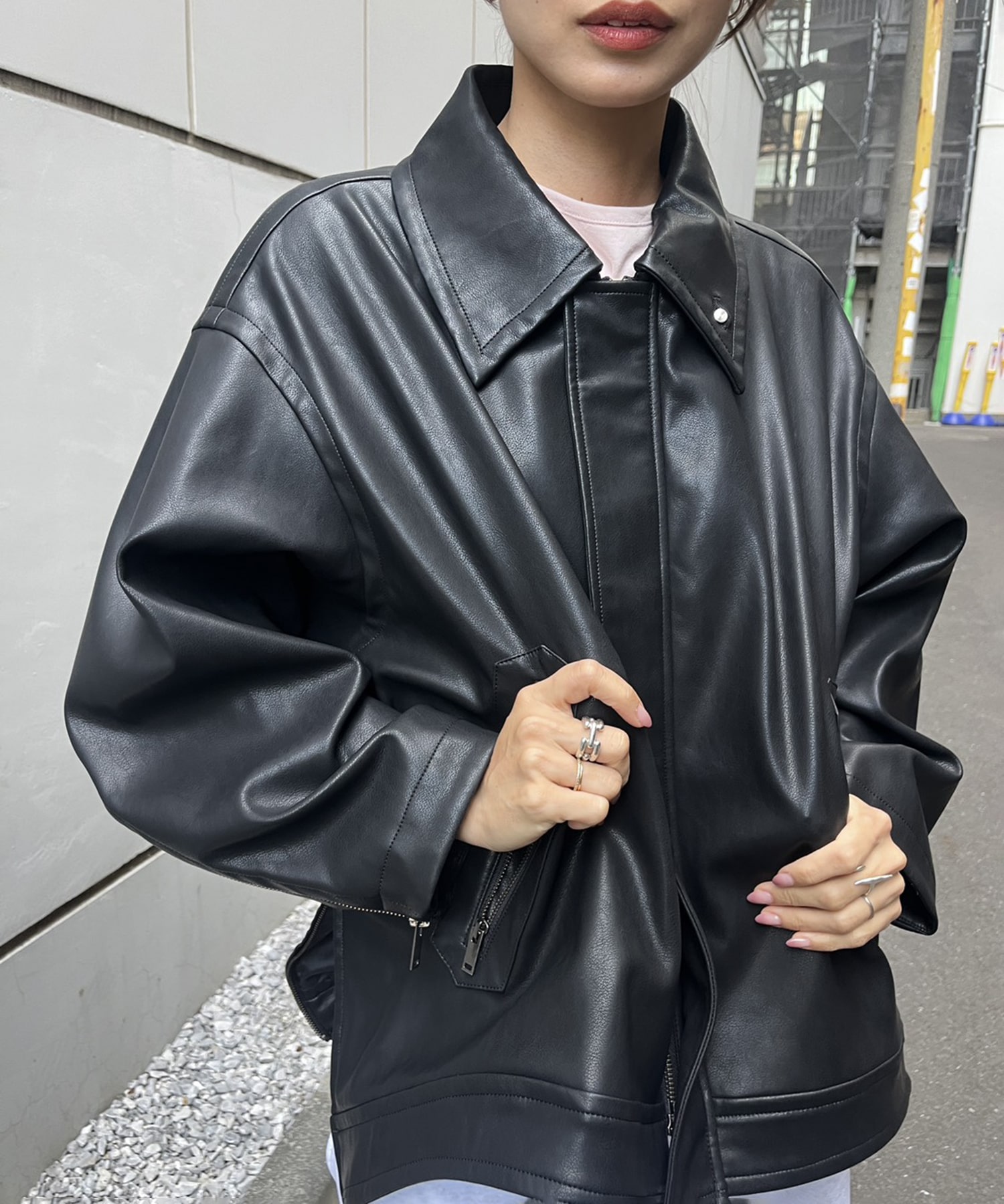 Vintage Leather Blouson STUDIOUS