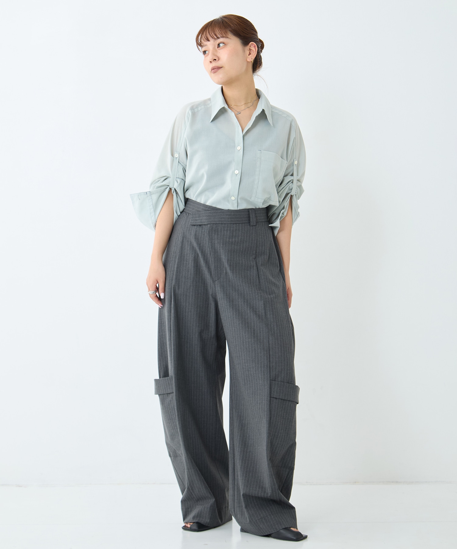 Soft Barrel Leg Flap Cargo Trousers STUDIOUS