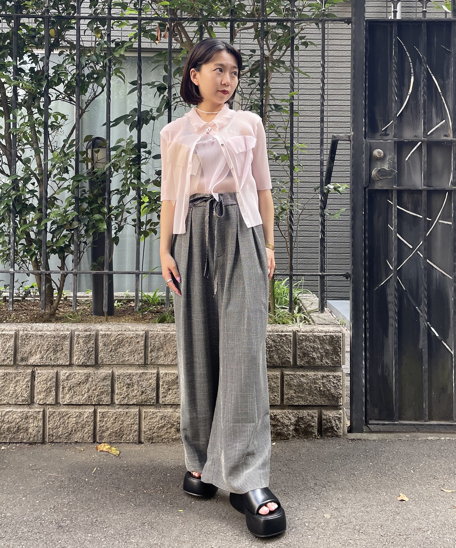 Washable Mesh Relax Trousers STUDIOUS
