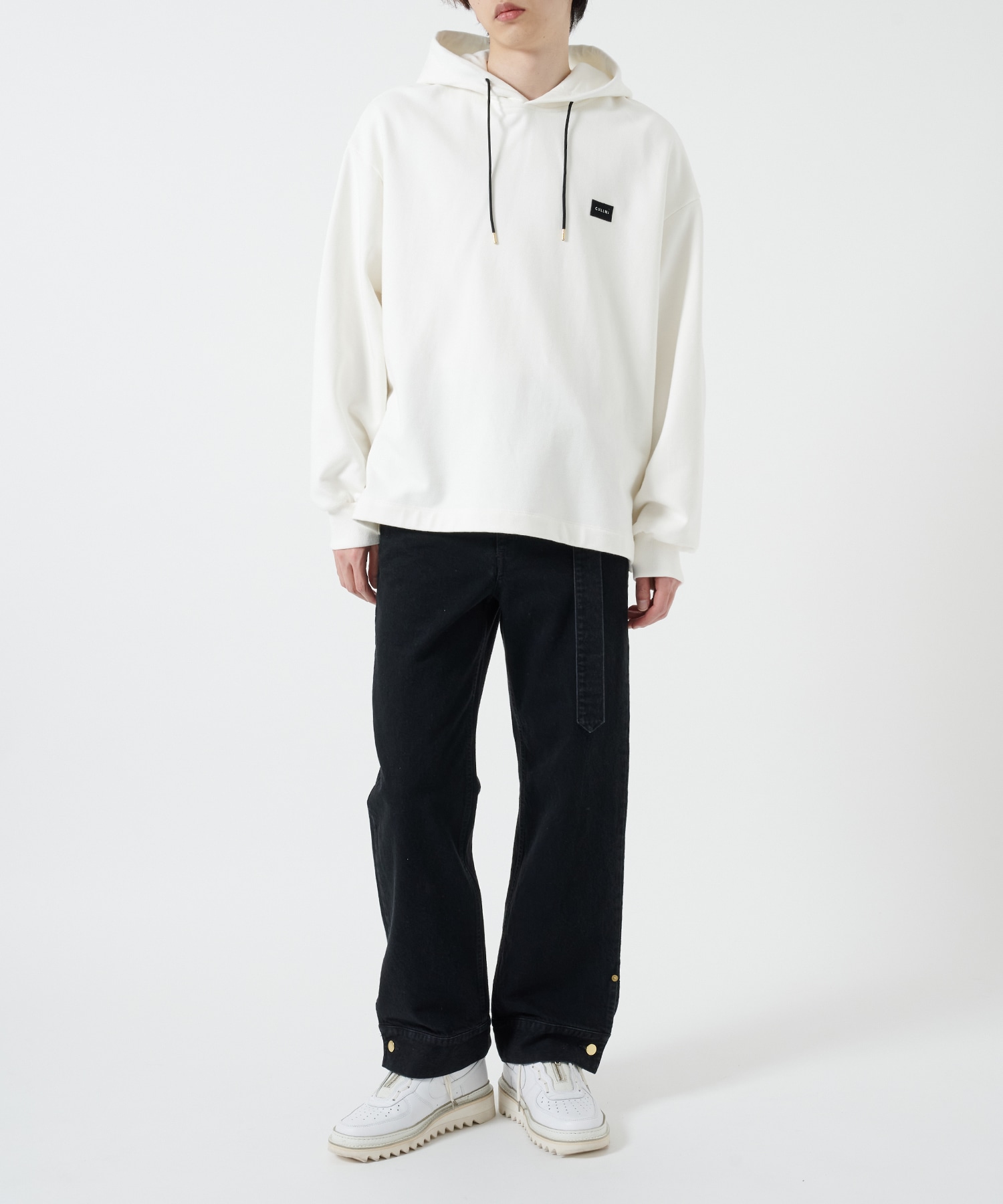 French Terry Embroidery Patch Hoodie CULLNI