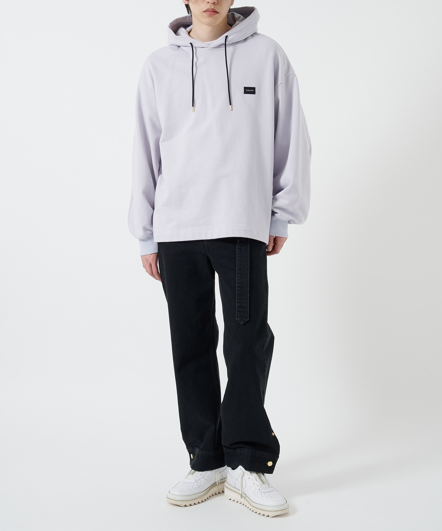 French Terry Embroidery Patch Hoodie CULLNI
