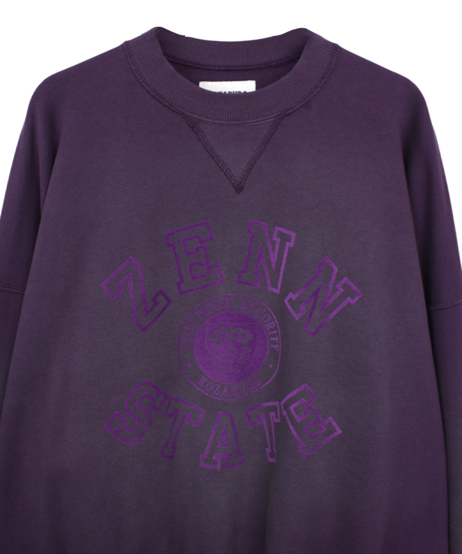 ZENN STATE PRINT FADED SWEATSHIRT KOZABURO