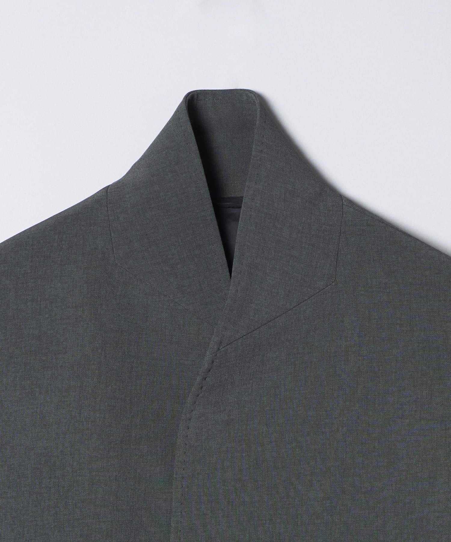 DOUBLE CLOTH SHAWL COLLAR LONG JACKET RAINMAKER