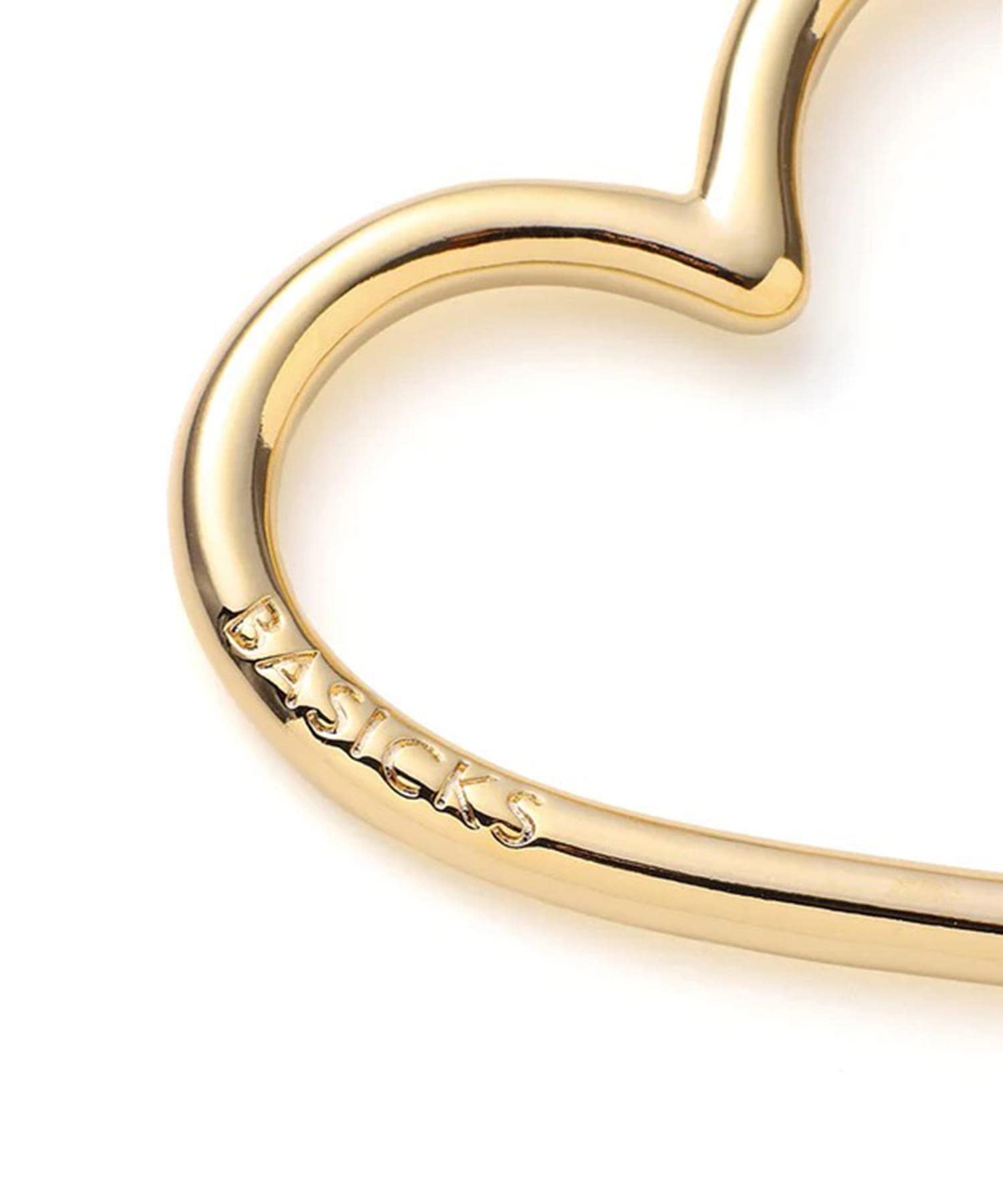 Gold Plating Heart Carbiner BASICKS