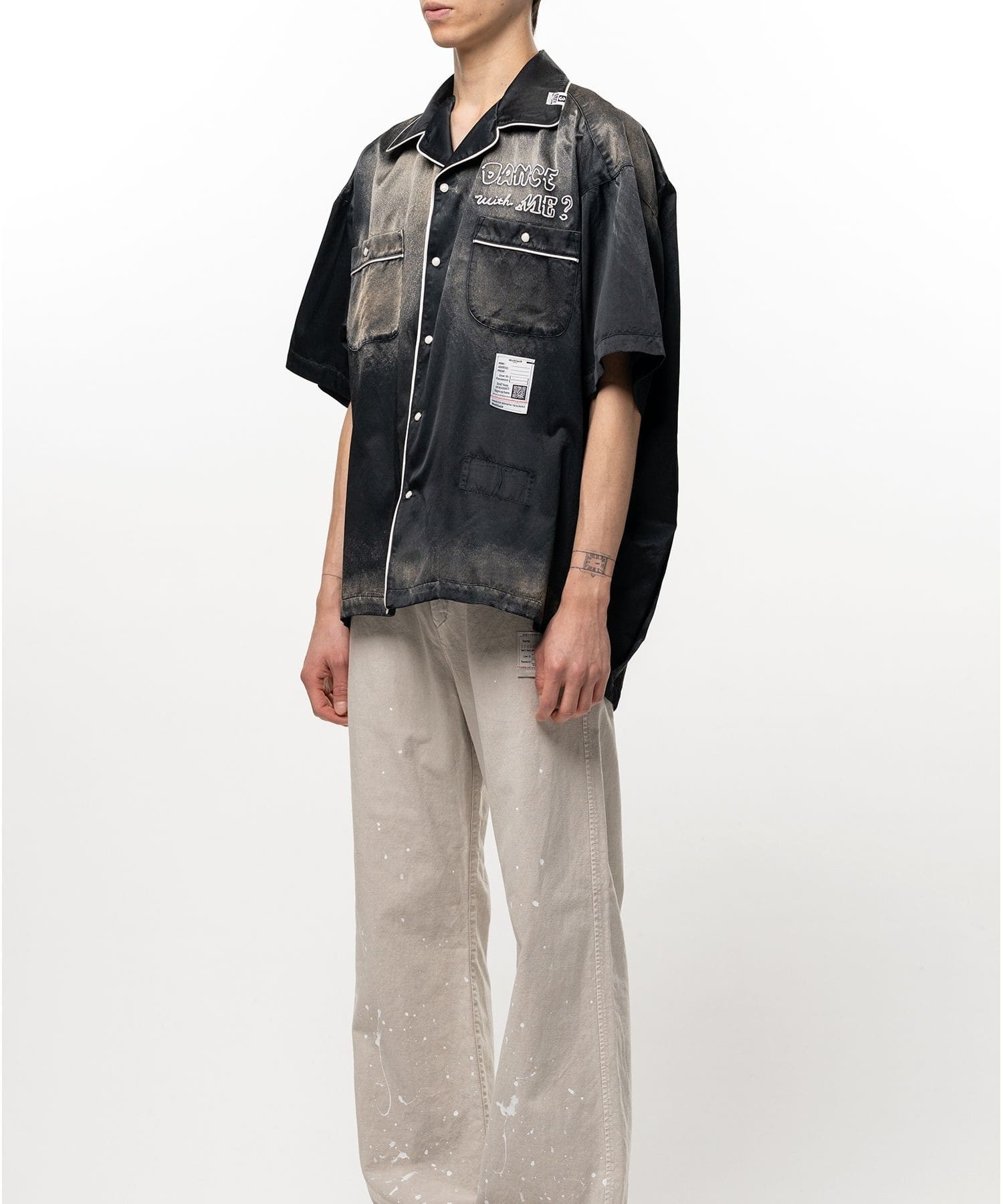 SUN FADE H/S SATIN SHIRTS Maison MIHARA YASUHIRO