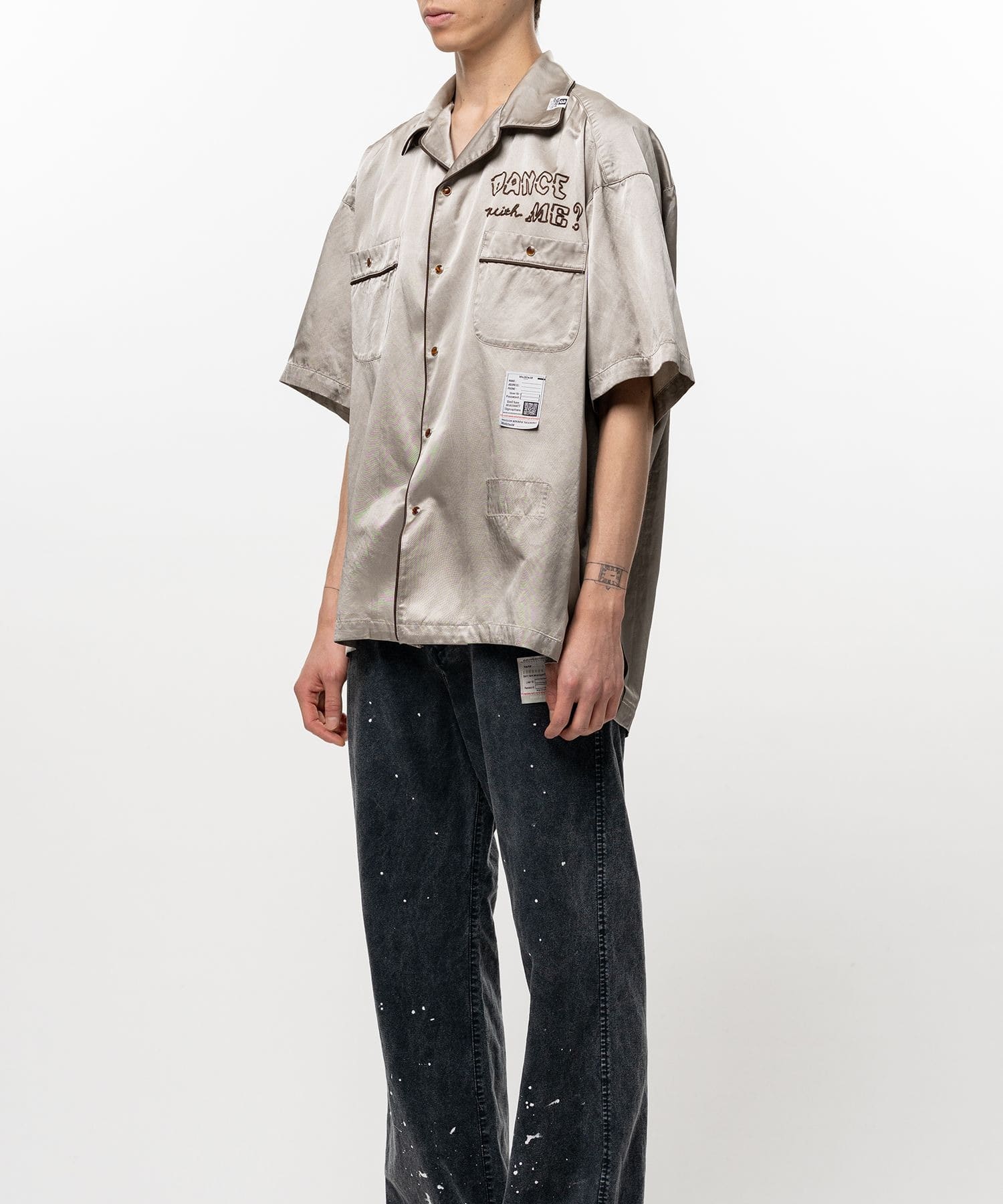 SUN FADE H/S SATIN SHIRTS Maison MIHARA YASUHIRO