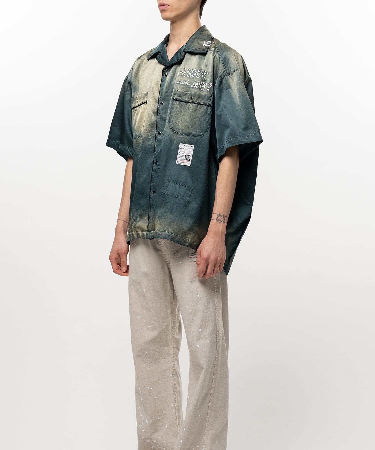 SUN FADE H/S SATIN SHIRTS Maison MIHARA YASUHIRO