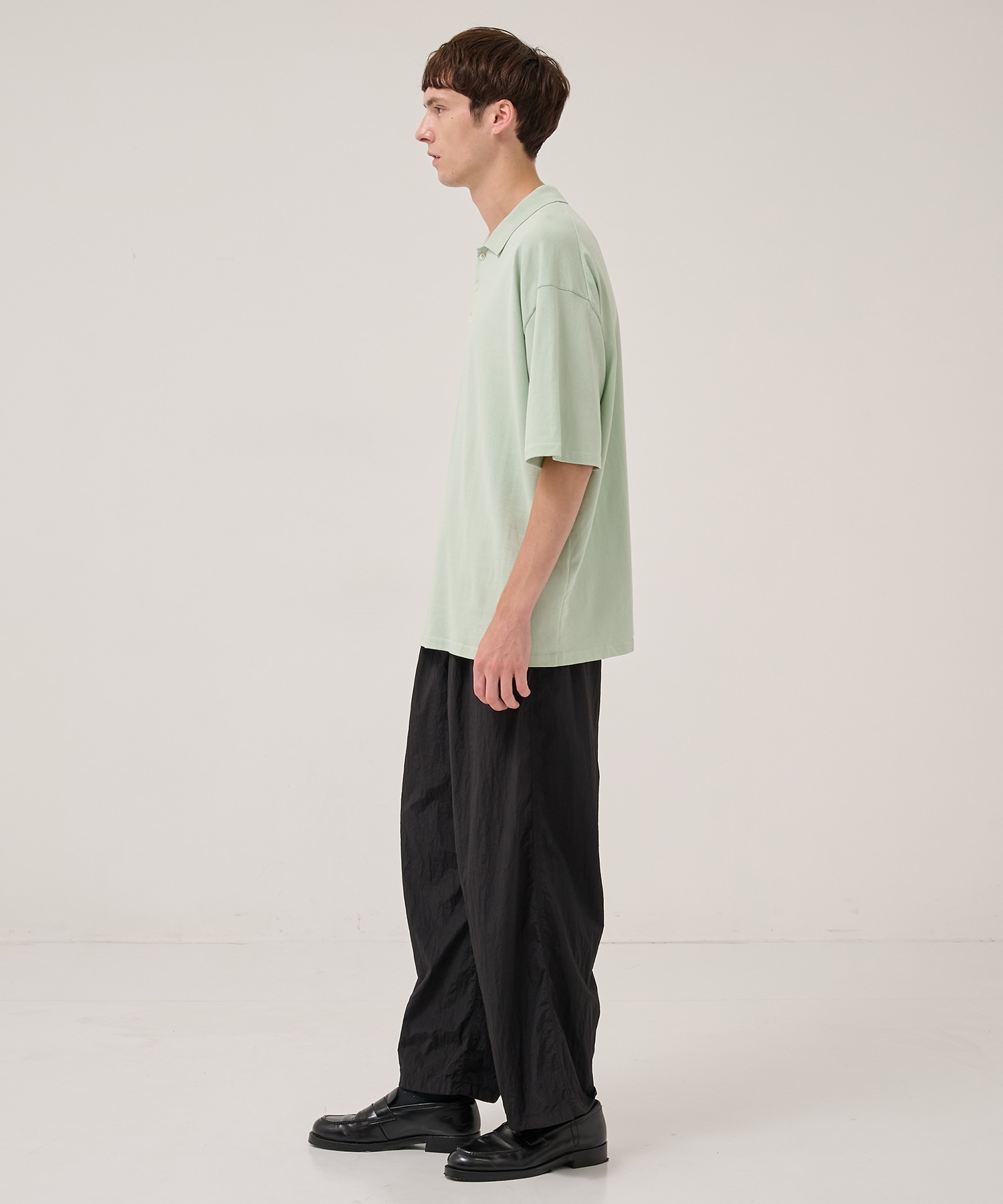 FRESCA KNIT HAIF SLEEVE POLO SWEATER ATON