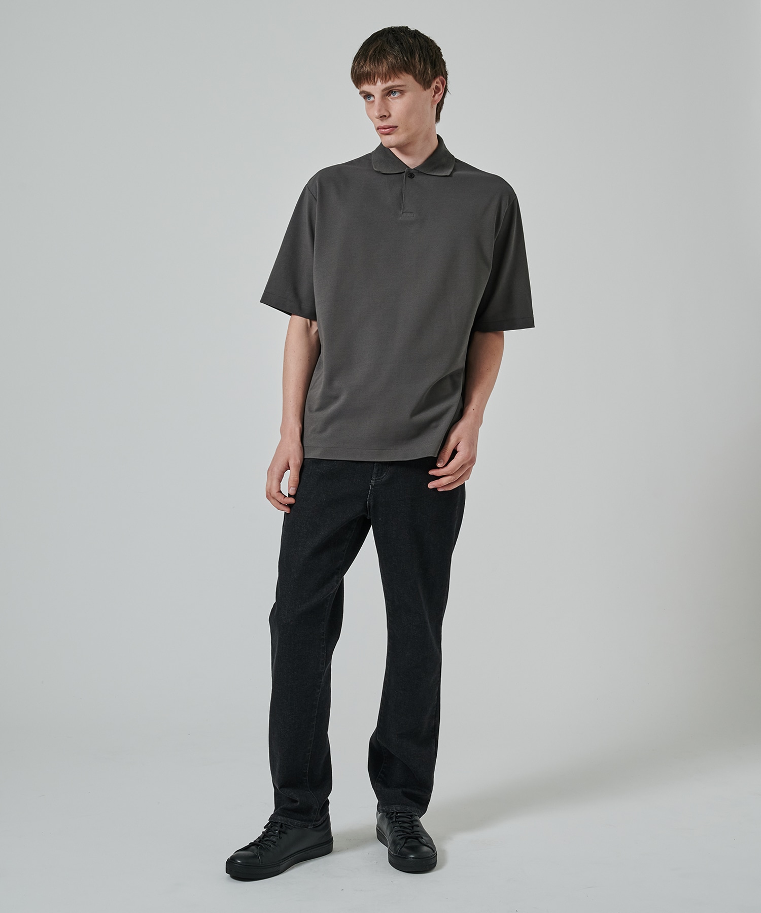 オーガニックコットン強燃ドライカノコ / ワンボタンポロS/S TEE MARKAWARE/marka