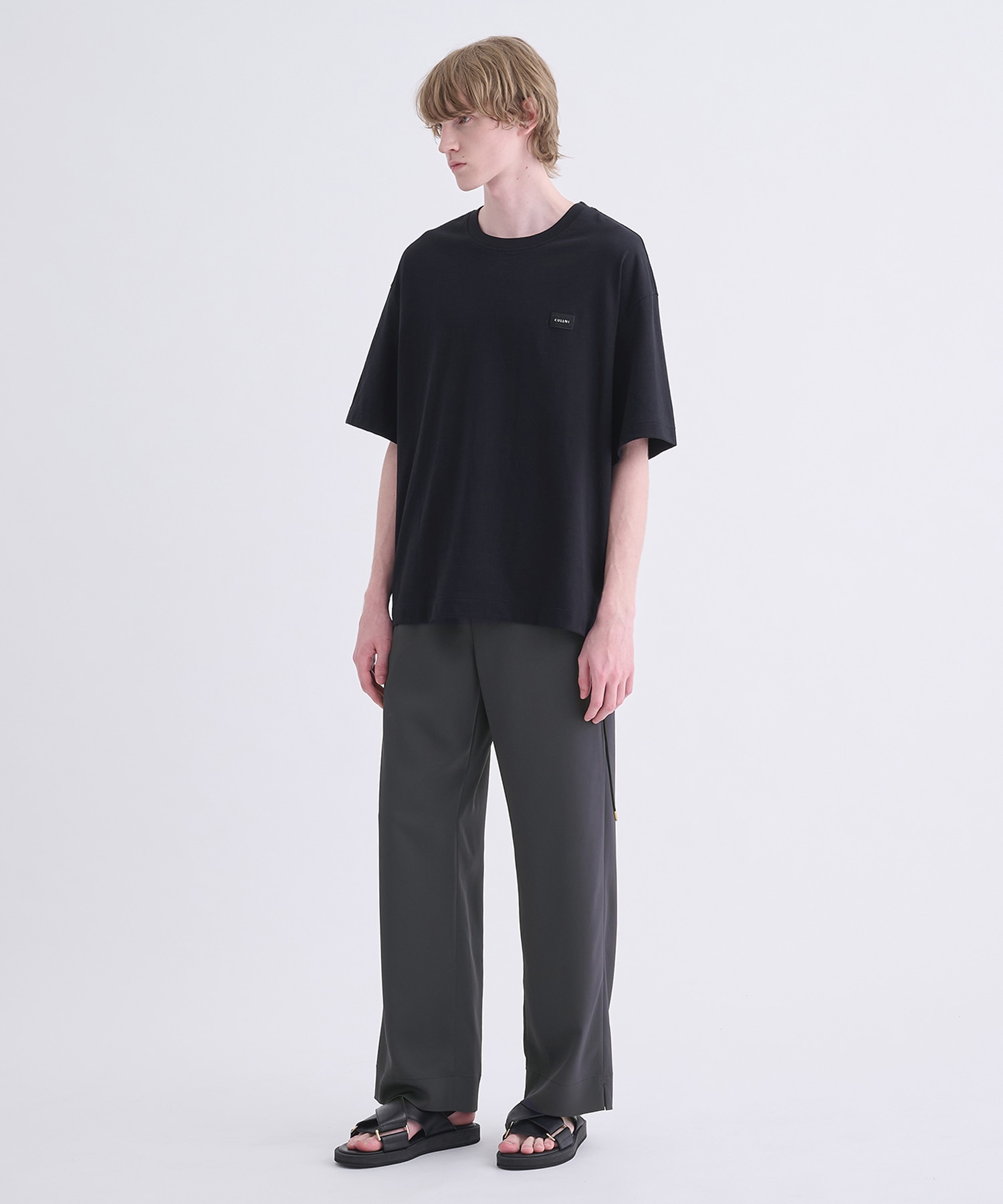 Dry Stretch Twill Side Drawstring Relux Wide Pant CULLNI