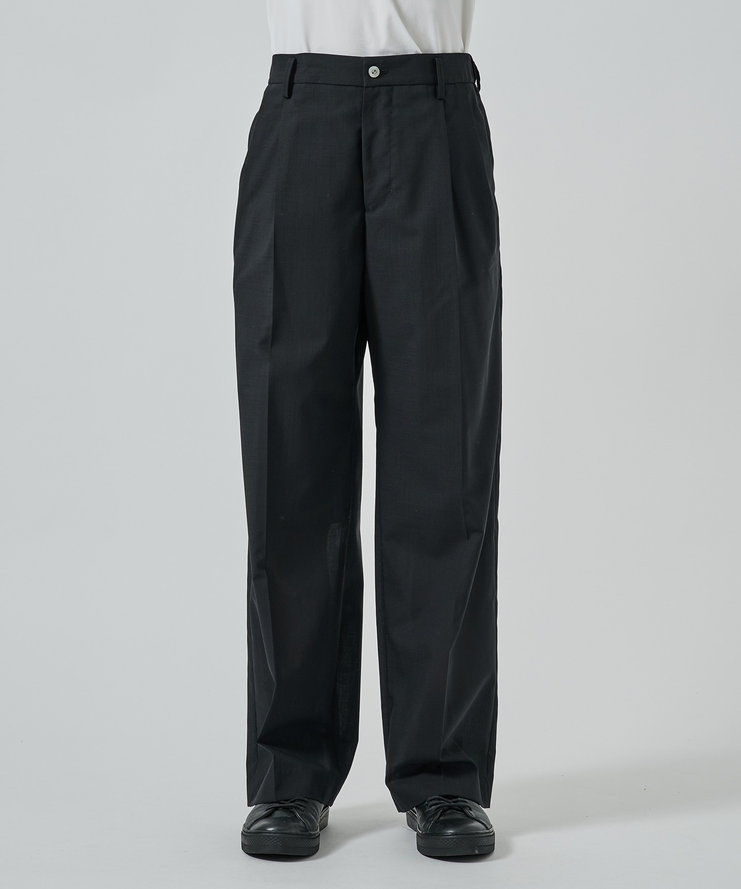別注 TWO TUCKS WIDE TROUSERS IRENISA