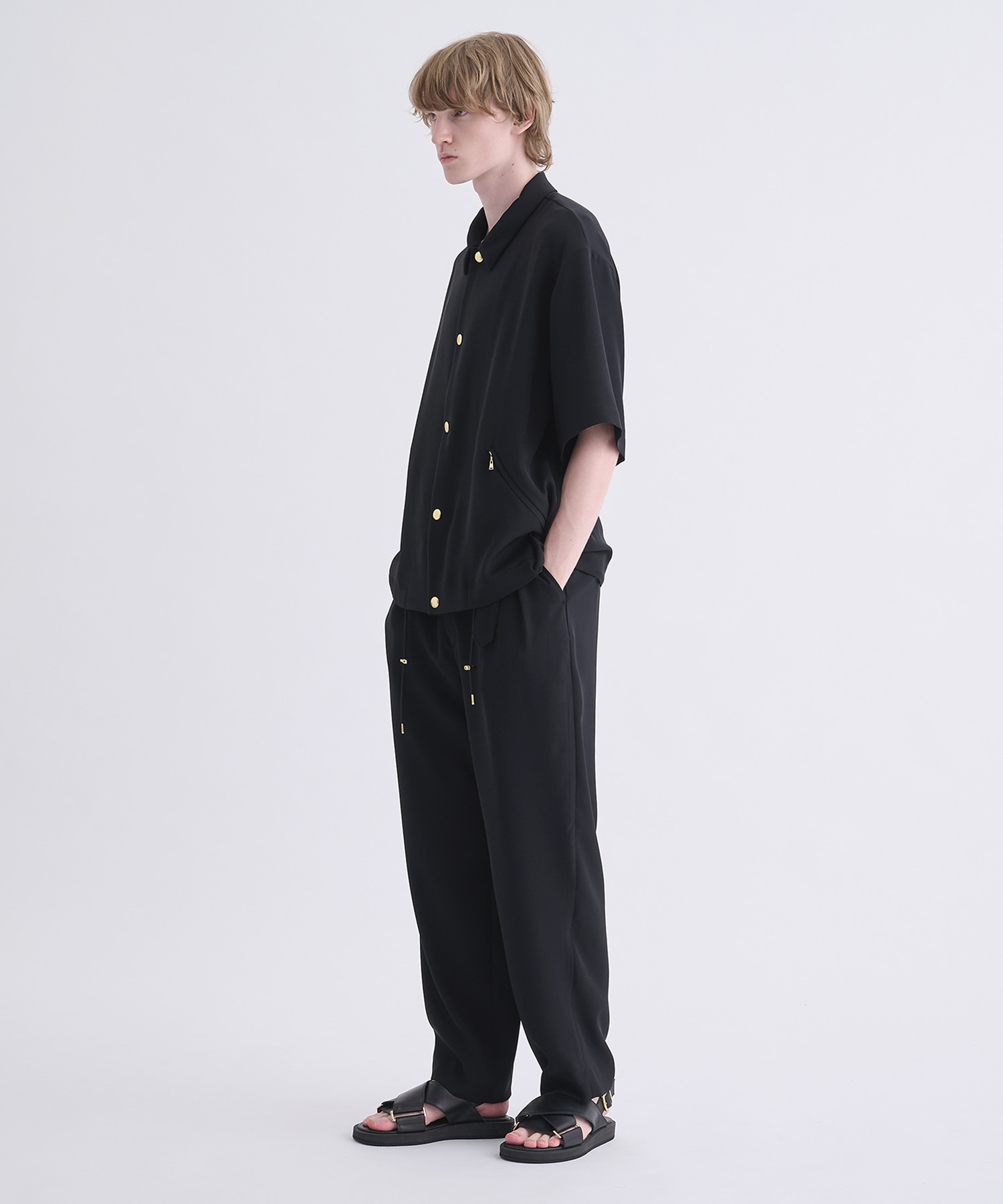 〈別注〉2Tuck Pants with Long Belt for STUDIOUS CULLNI