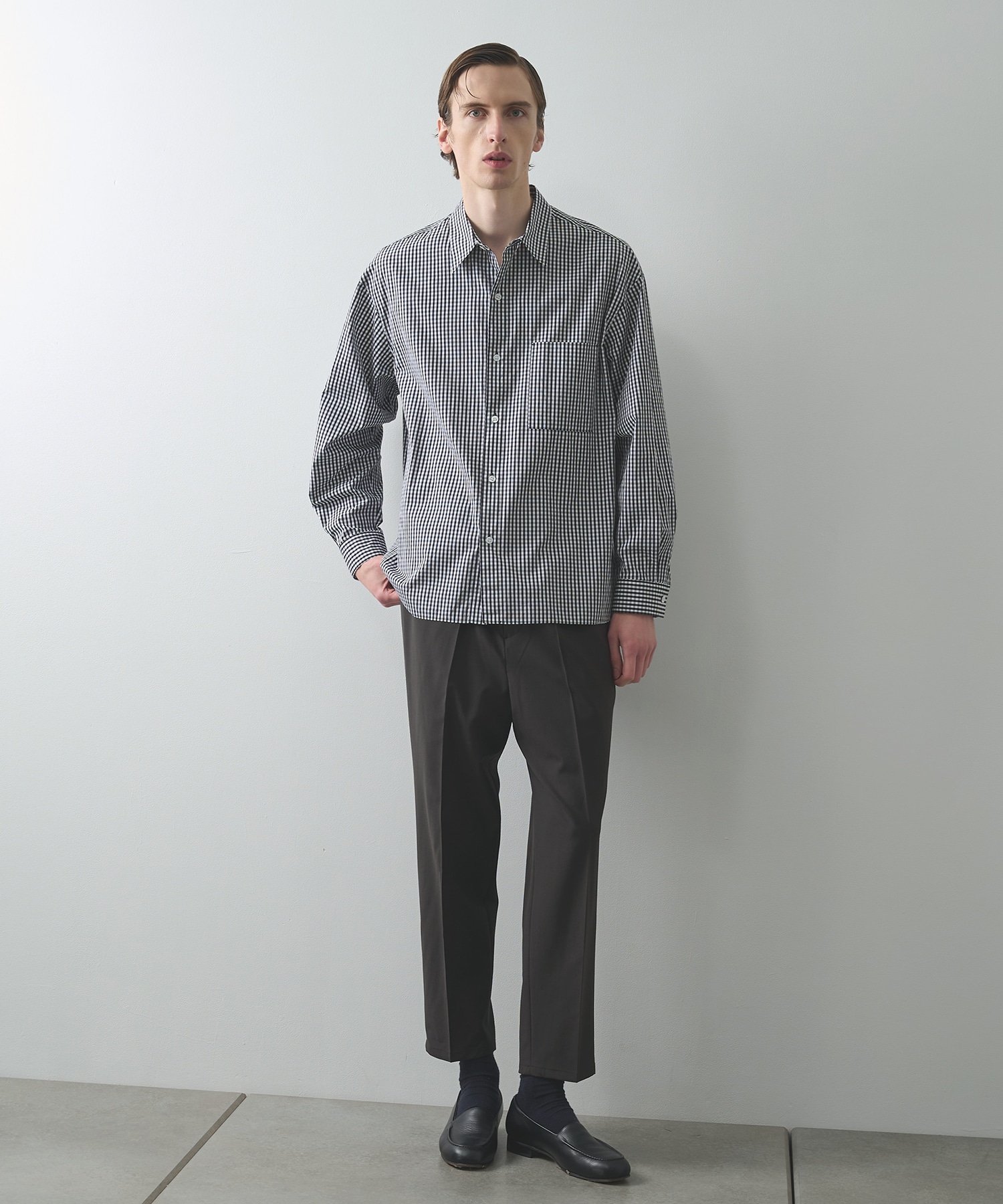 SUMMER WOOL TAPERED SLACKS STUDIOUS
