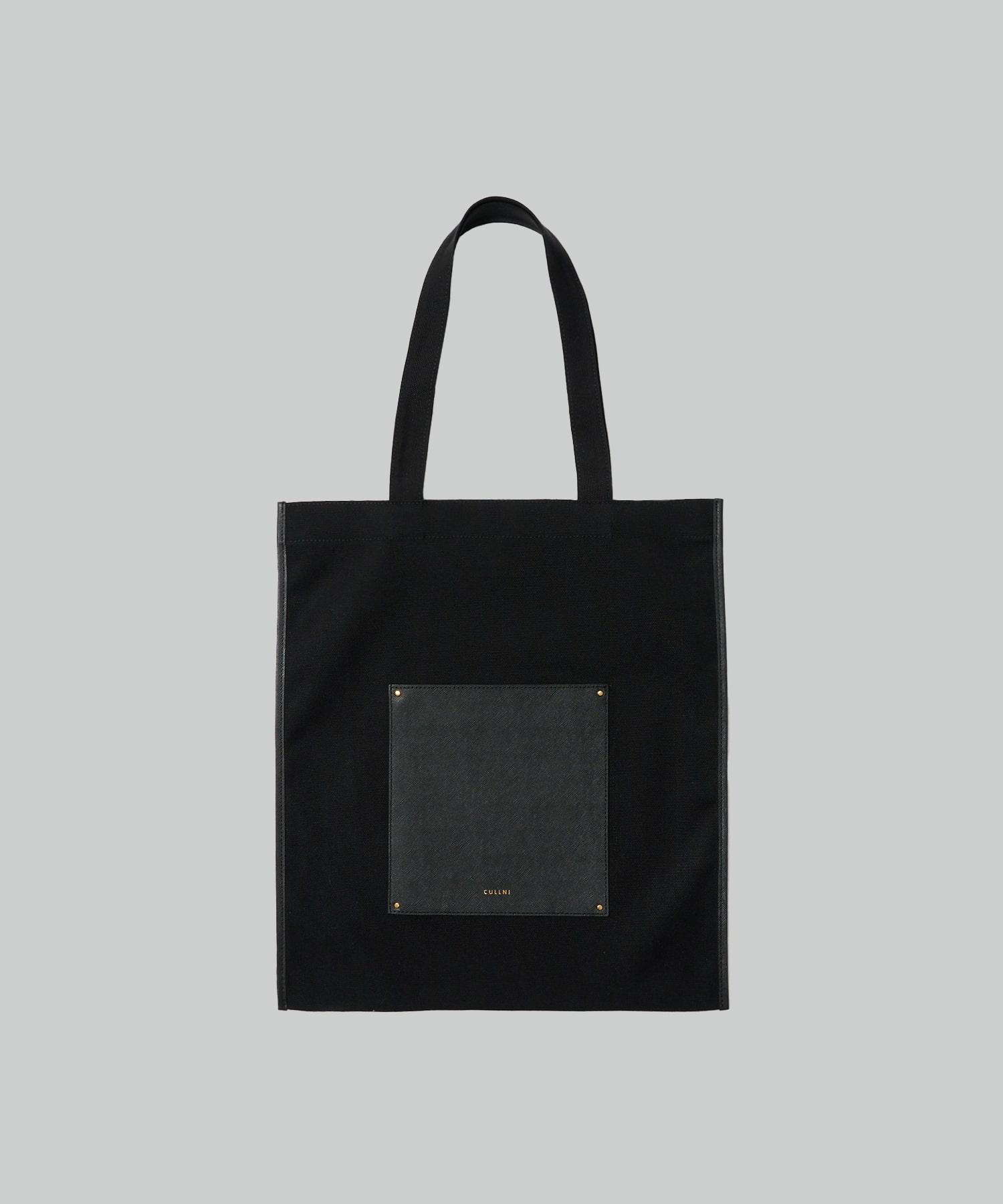 別注Leather Pocket Canvas Eco Tote CULLNI