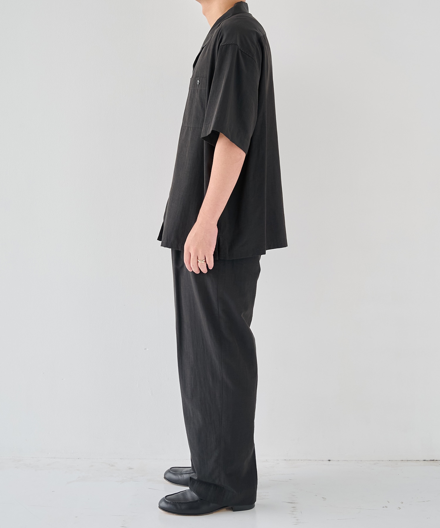 別注 Short Sleeve Open Collar Shirt soe