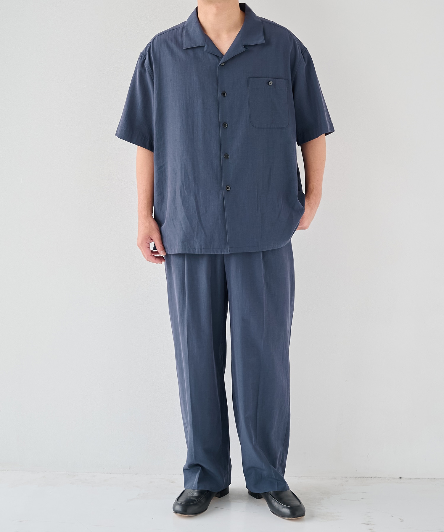 別注 Short Sleeve Open Collar Shirt soe