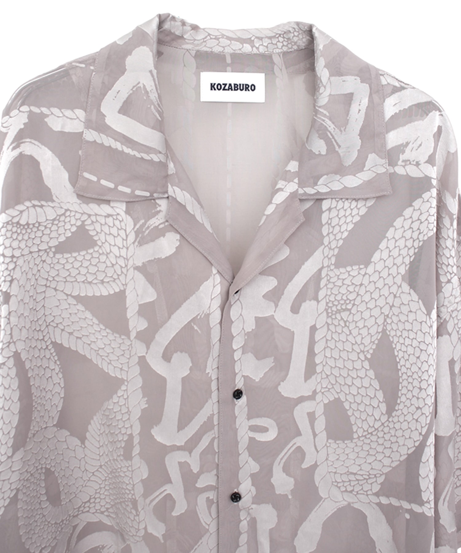 OPAL SHORT SLEEVE OVERSIZE CAMP COLLAR SHIRT KOZABURO