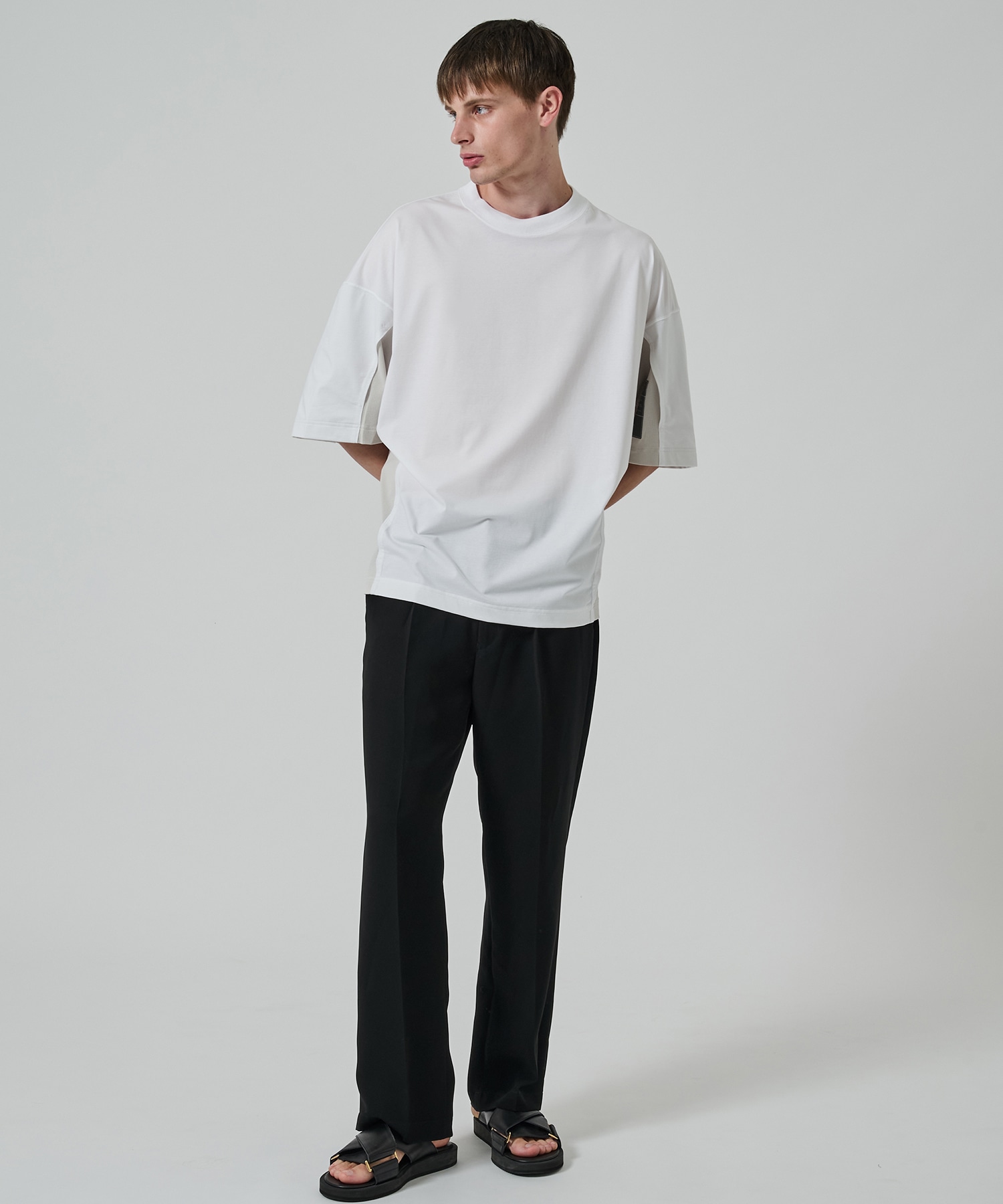 〈別注〉メッシュ切り替えミルスペックTEE N.HOOLYWOOD