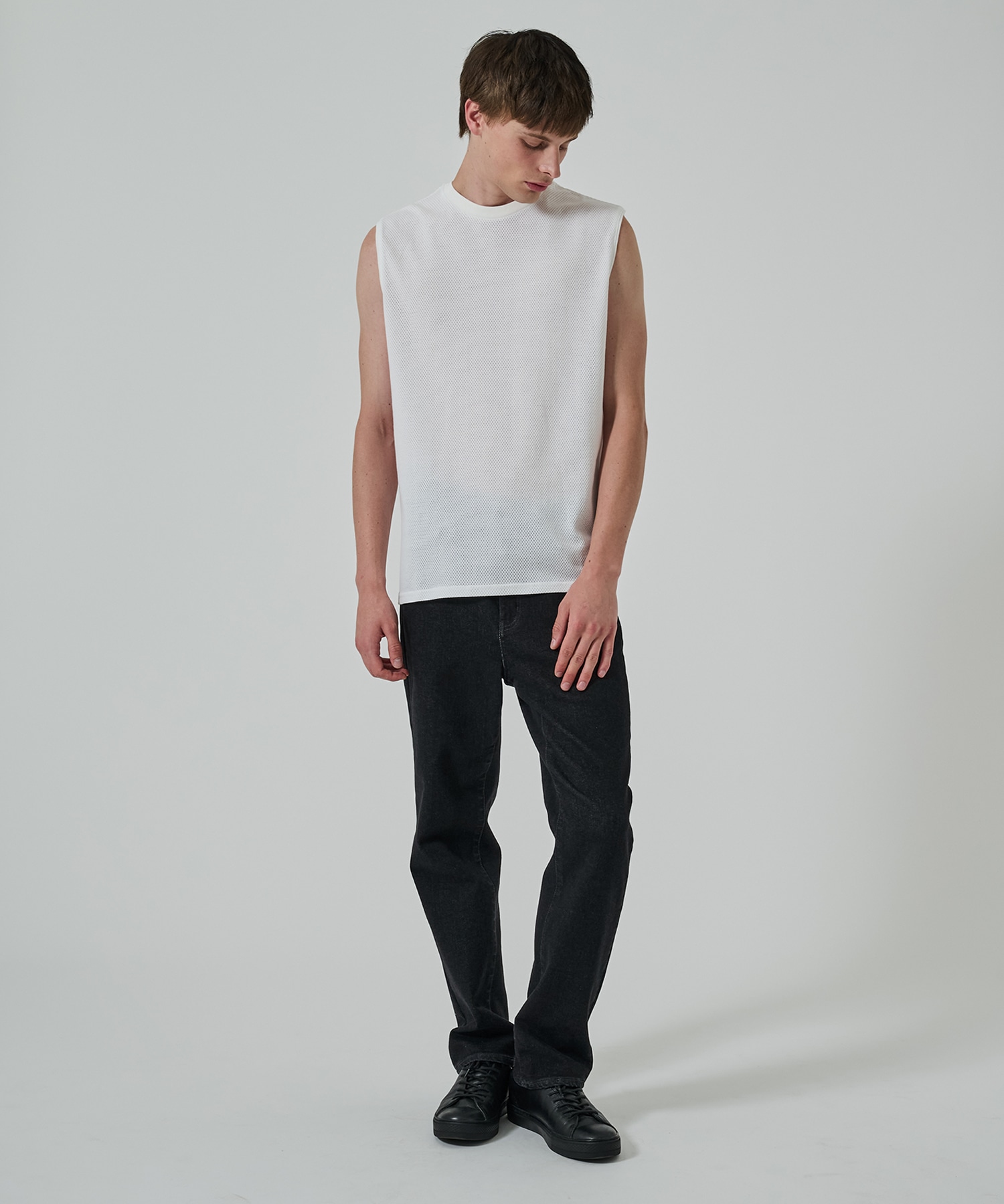 オーガニックコットンメッシュ / メッシュスリーブレスTEE MARKAWARE/marka