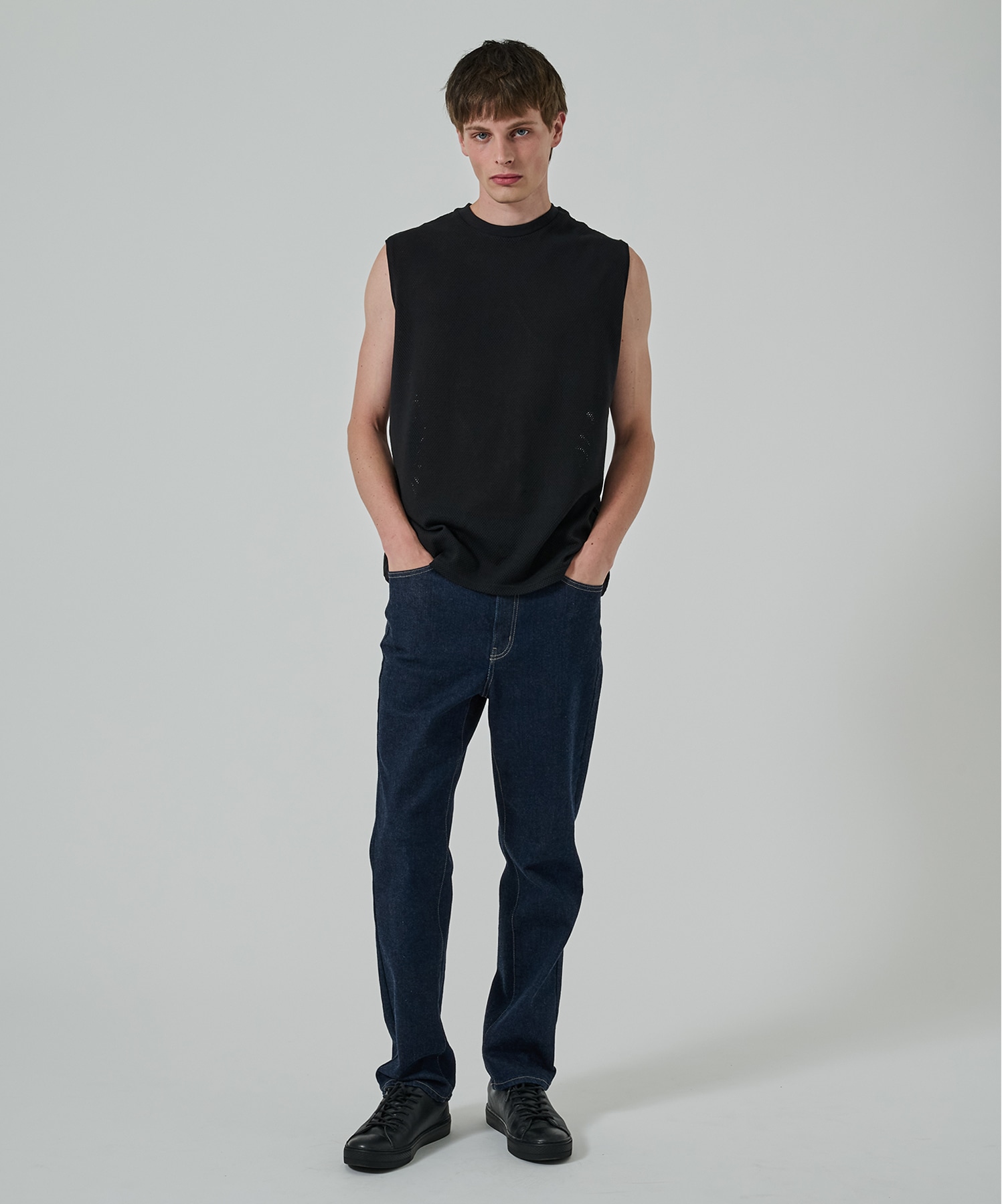 オーガニックコットンメッシュ / メッシュスリーブレスTEE MARKAWARE/marka