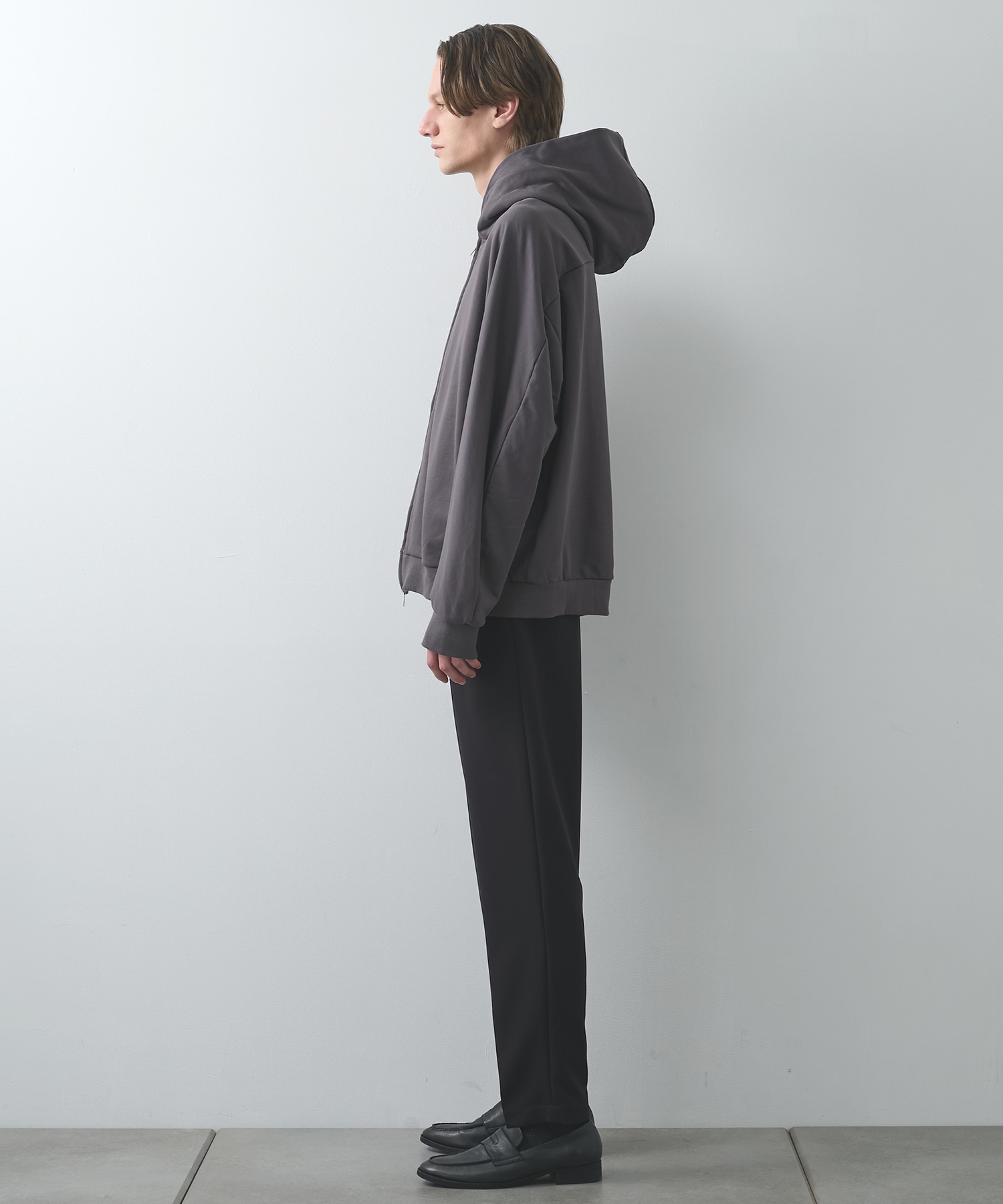 CO STRECH TERRY ZIP UP HOODIE ATTACHMENT