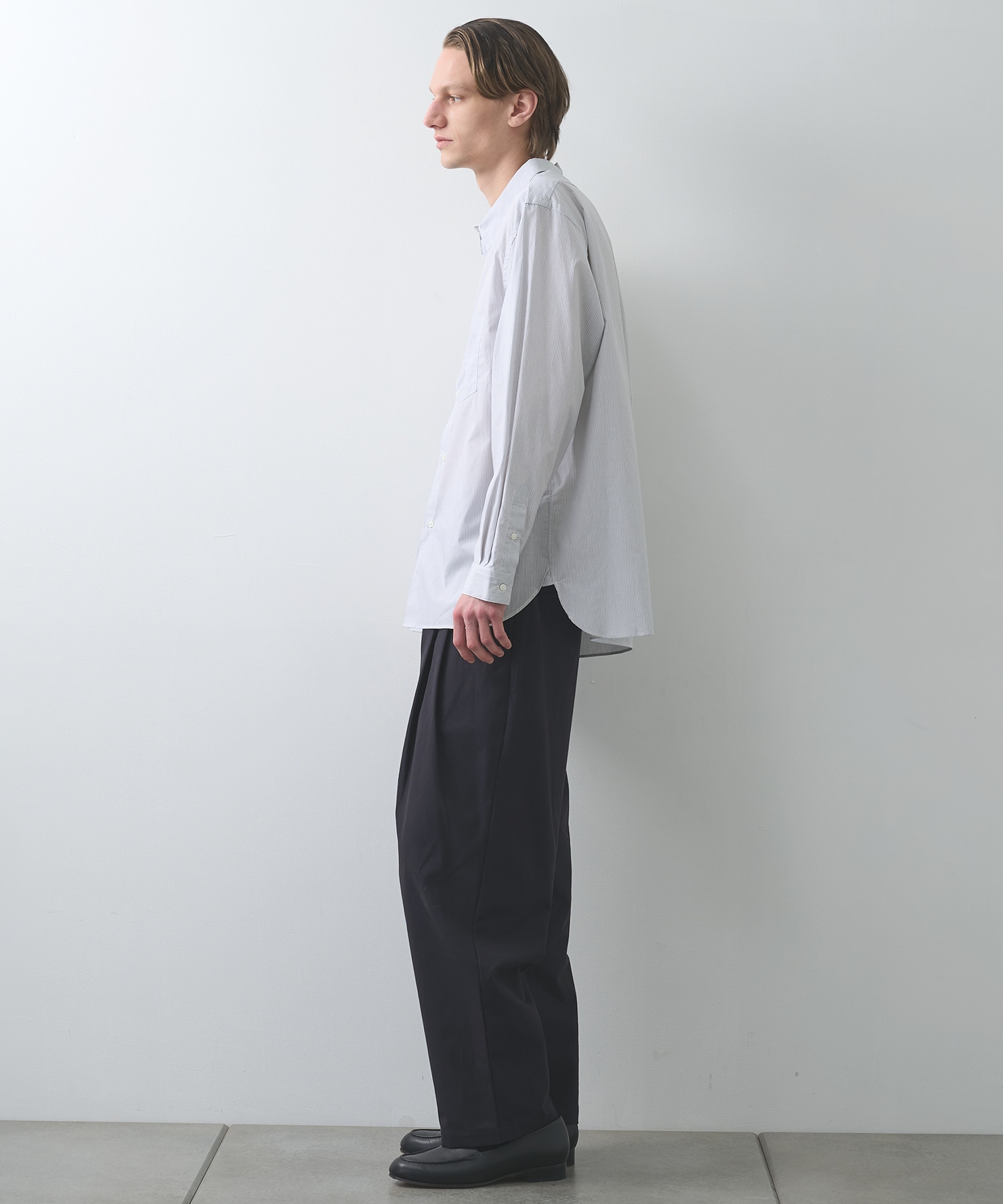 Regular collar stripe shirt STILL BY HAND