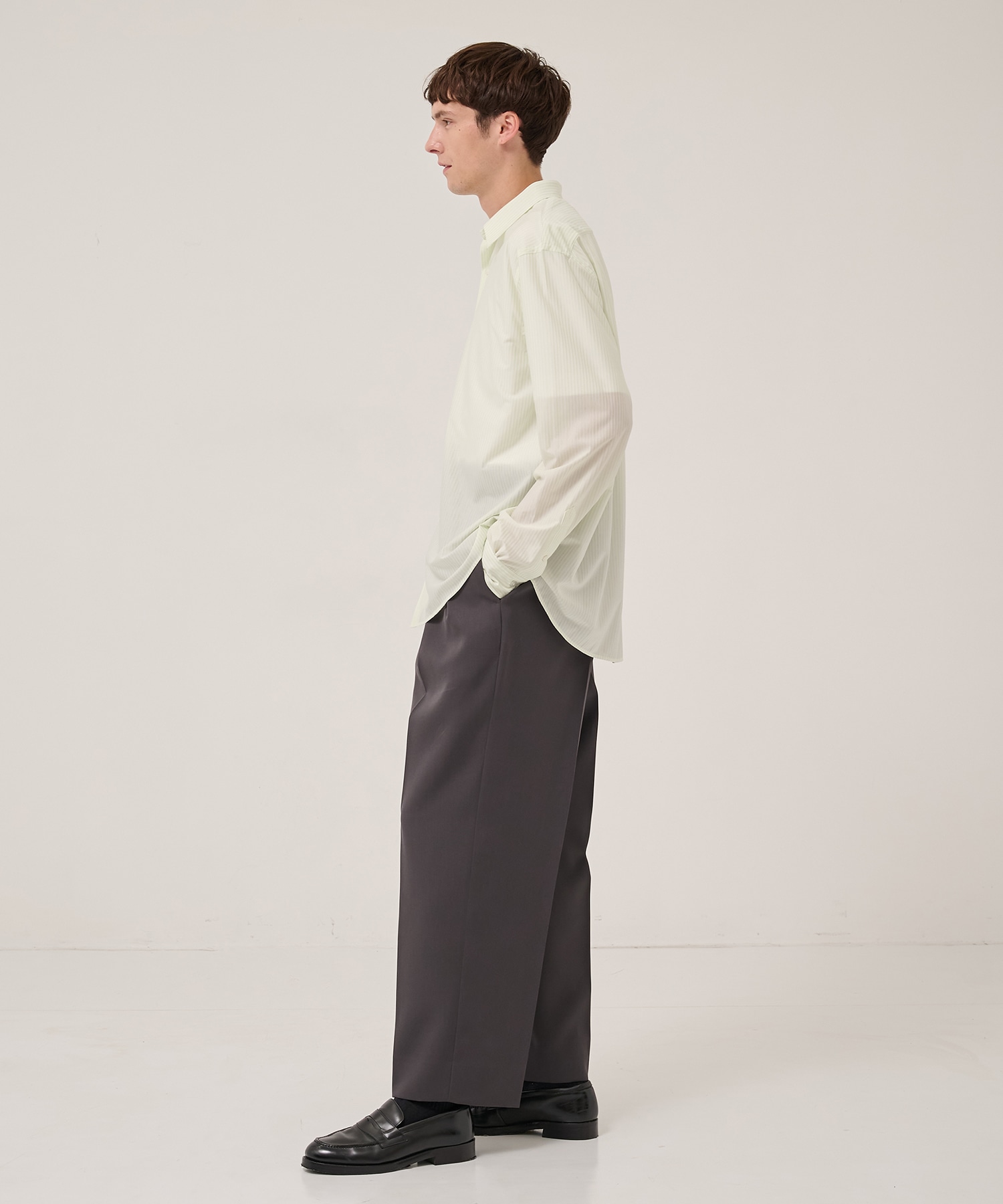別注 46G Modest Stripe Shirt KANEMASA PHIL.