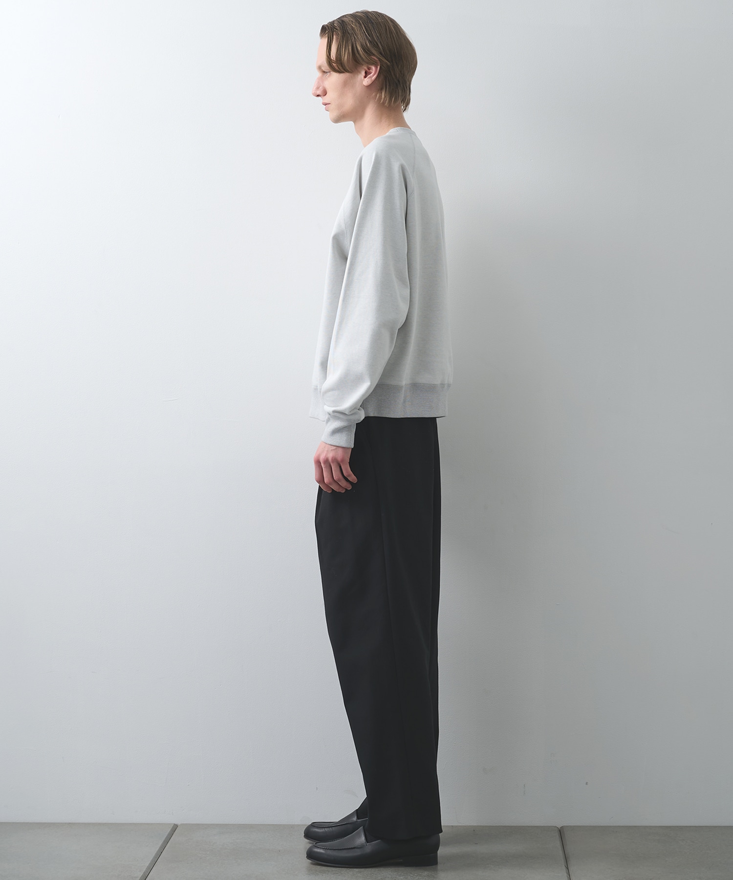 リサイクルスビンオーガニックコットン裏毛 / ラグランクルーネック MARKAWARE/marka