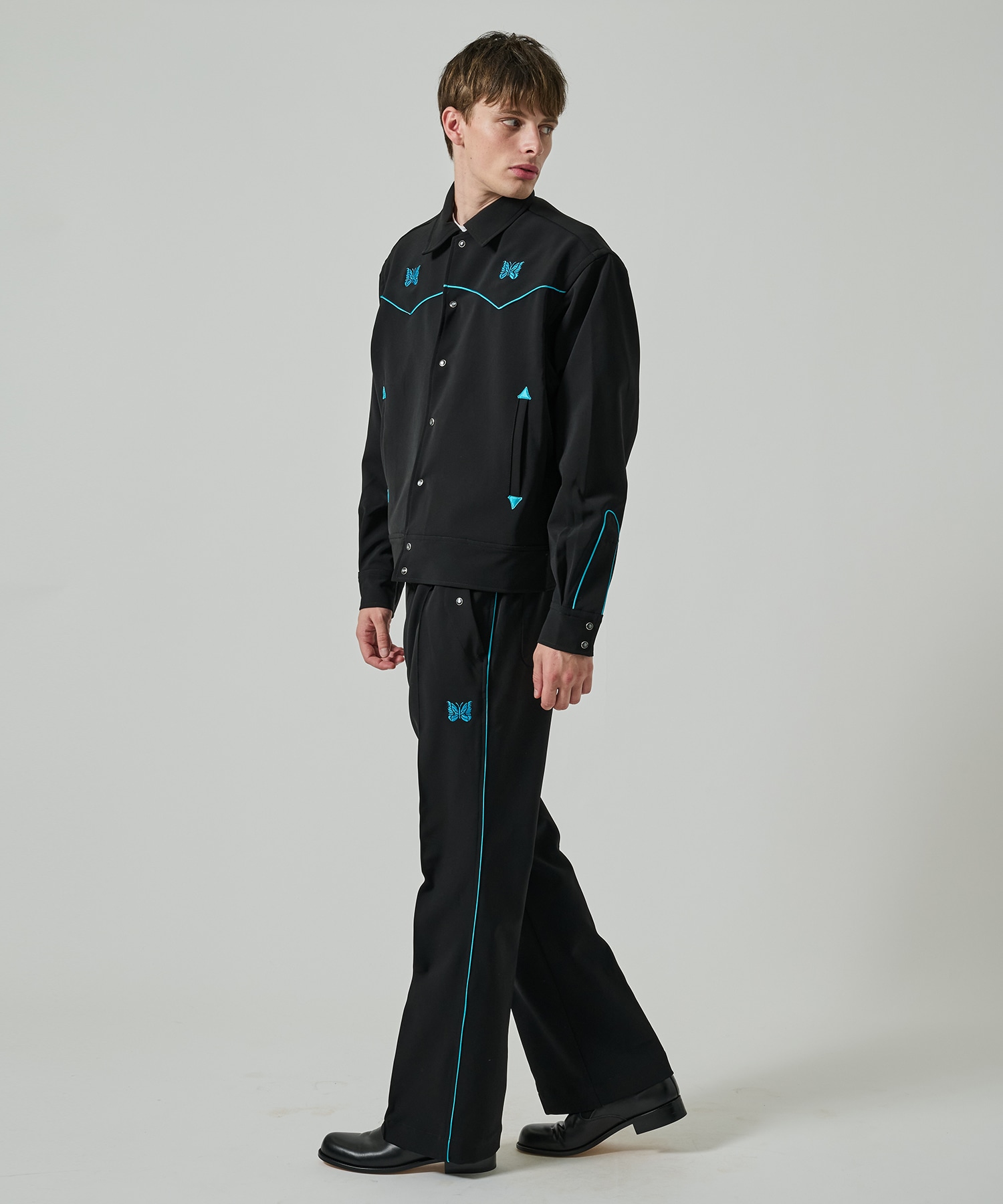 Piping Cowboy Pant - Poly Double Cloth NEEDLES