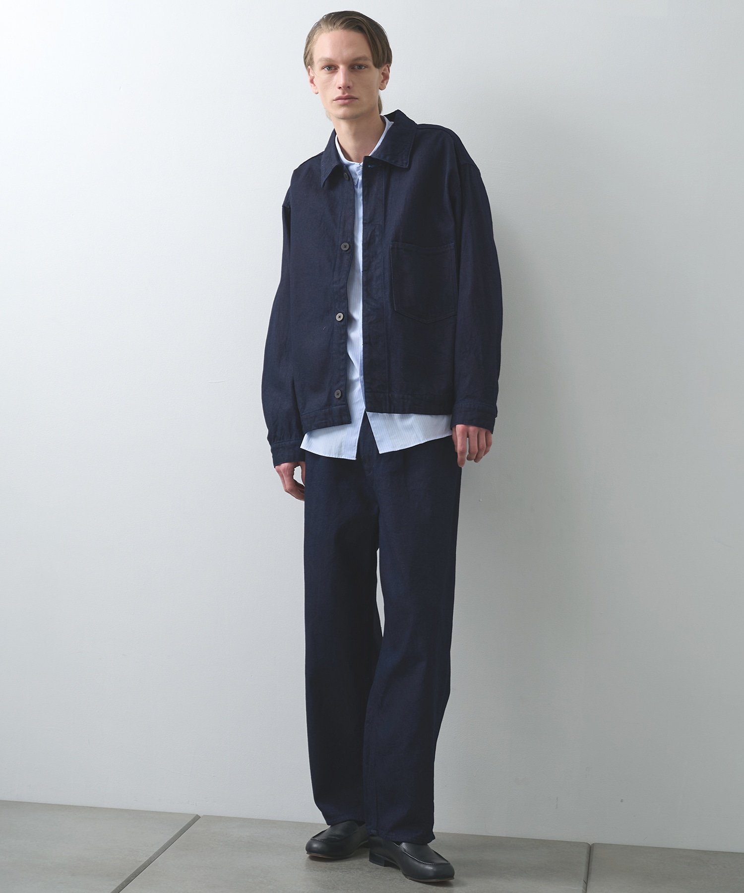 12oz denim 1 tuck pants STILL BY HAND