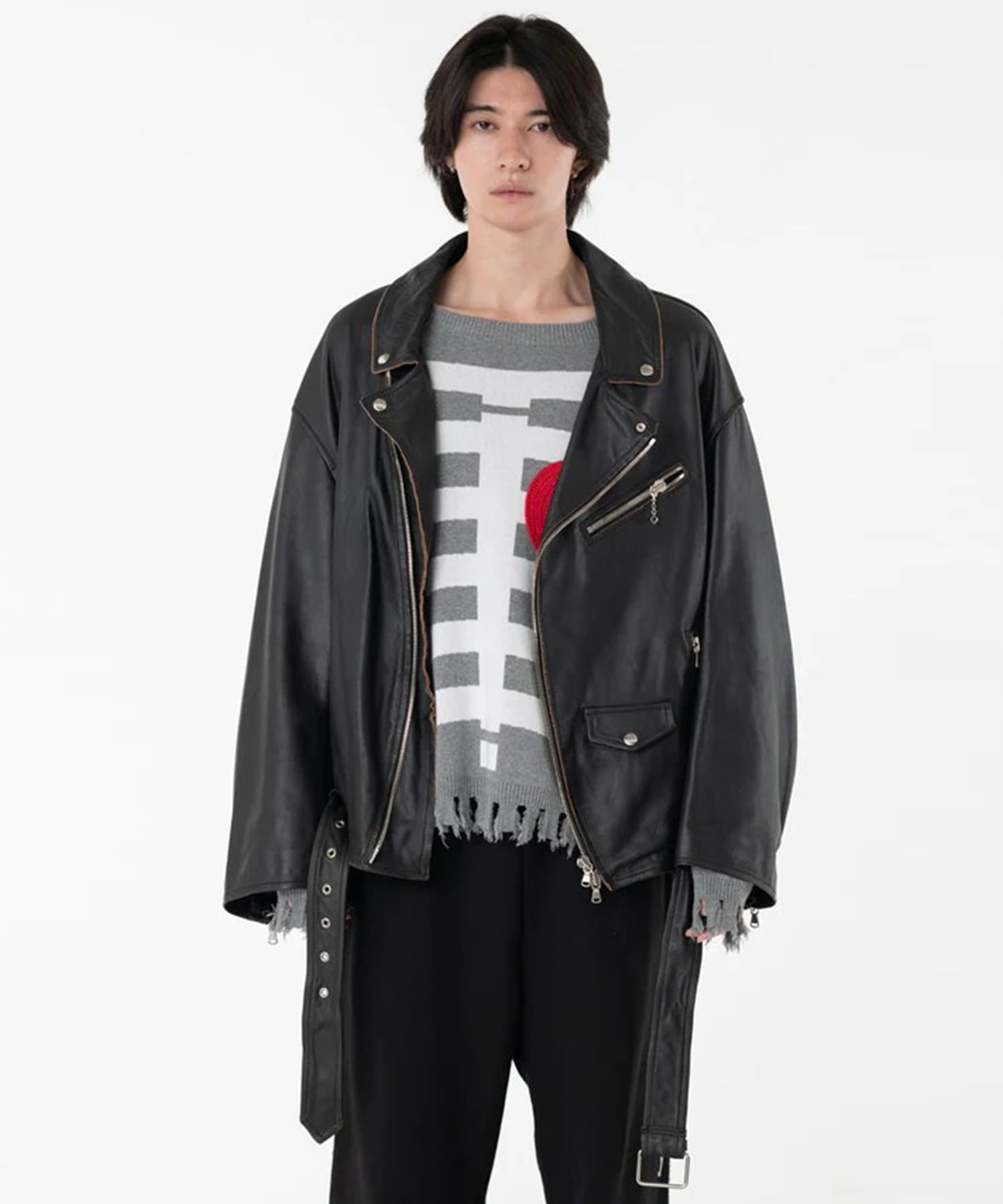 LEATHER W RIDERS BLOUSON DISCOVERED