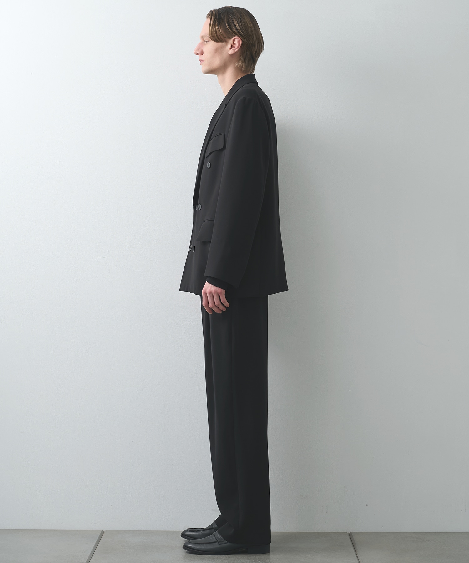 Double Cloth Slant Belt Tailored Jacket CULLNI