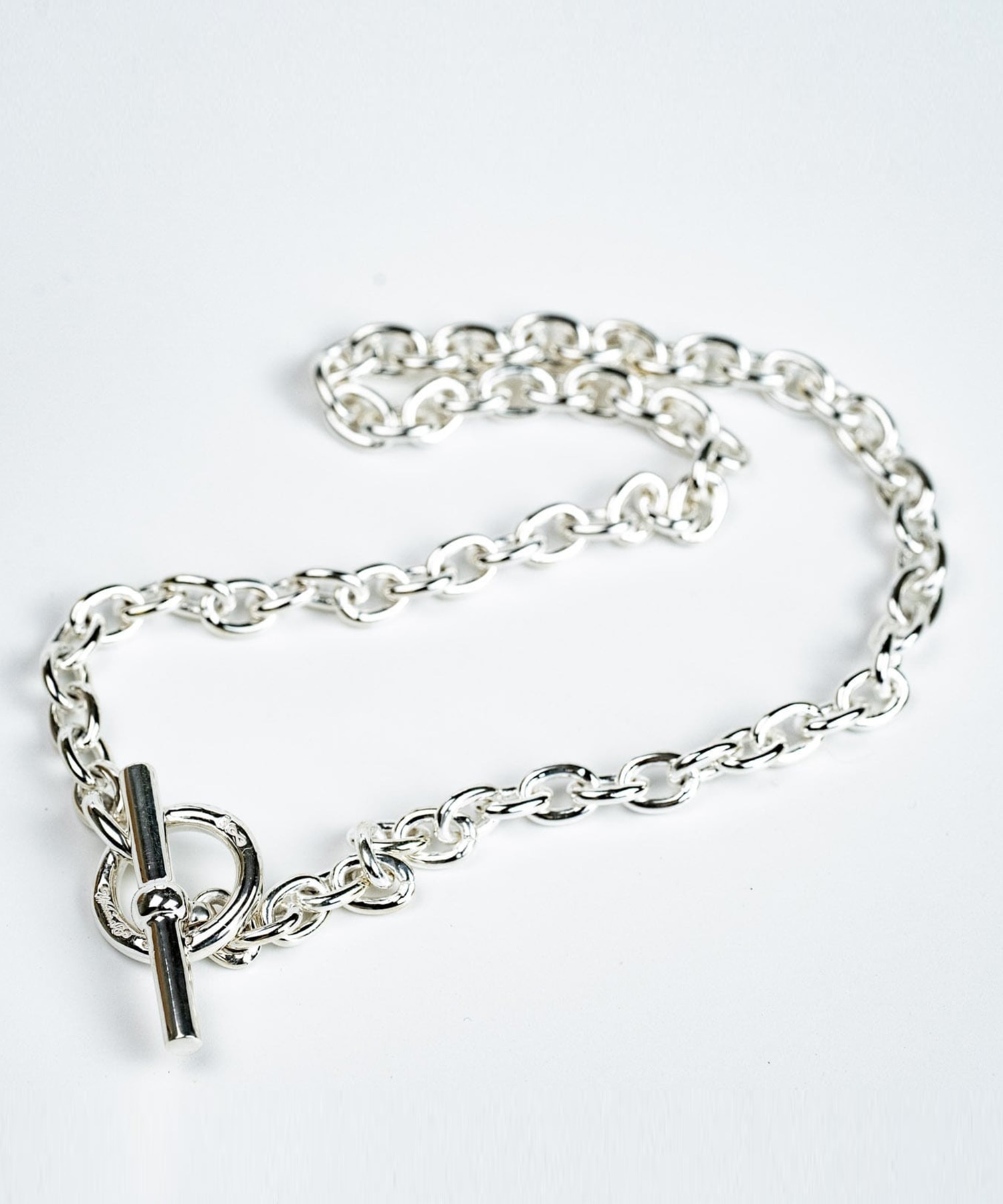 C-028 Hook connect necklace gradually 45cm WAKAN SILVER SMITH