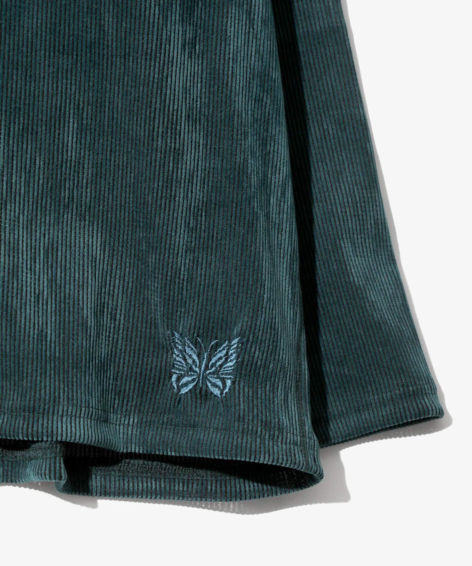 V-Neck Cardigan-Flocked Stripe Lace NEEDLES