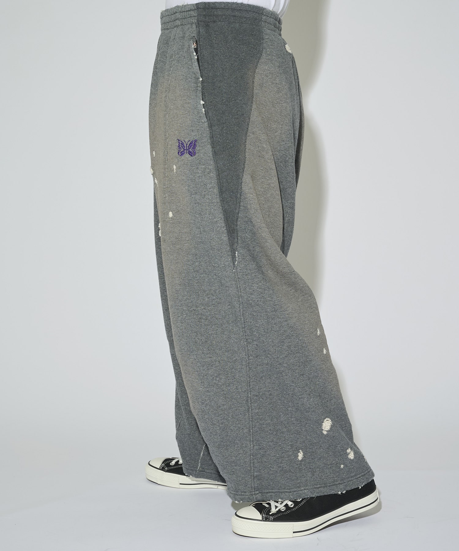 別注 Deconstructed H.D. Sweat Pant - Cotton French Terry NEEDLES