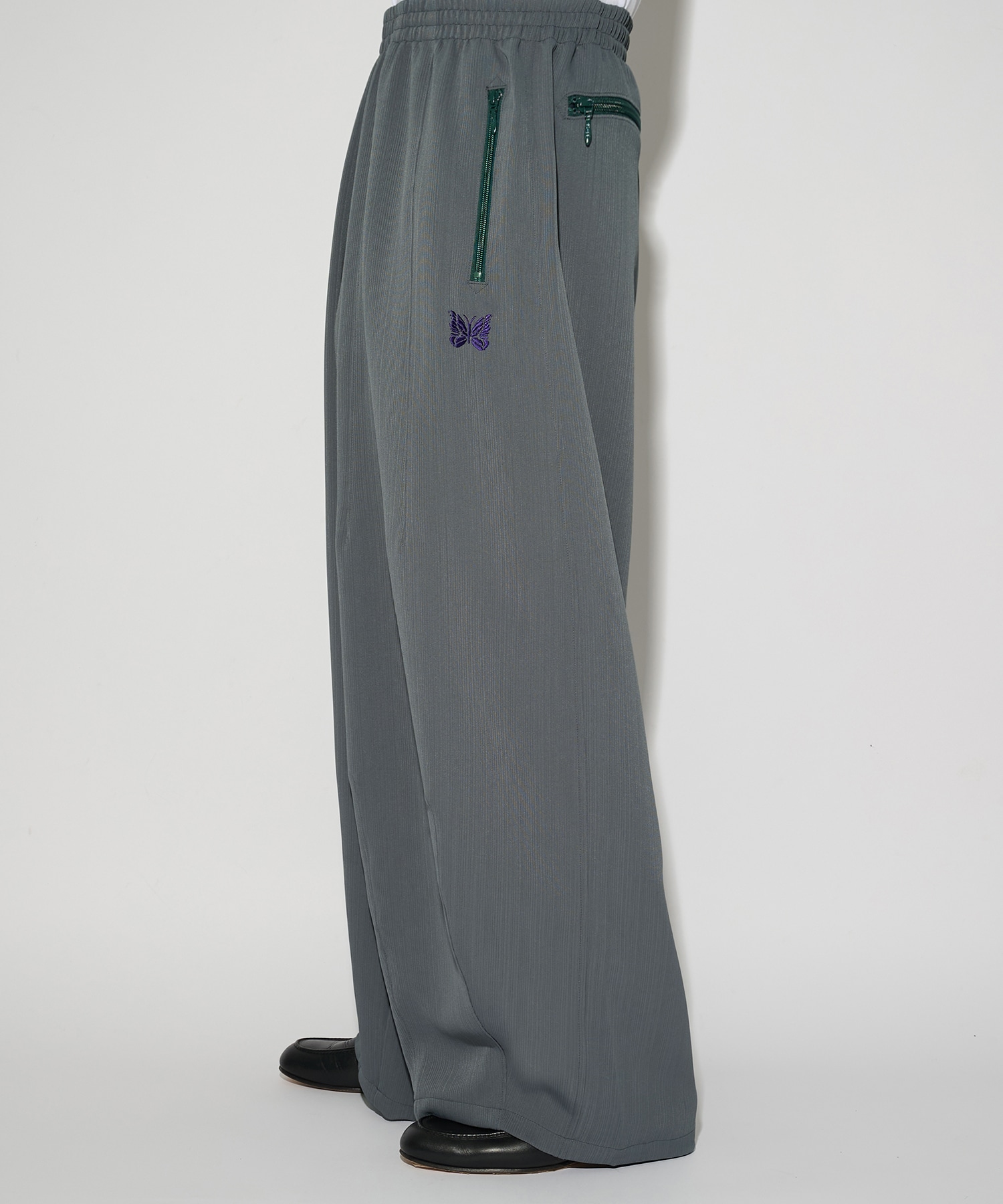 別注 Papillon Emb. H.D. Pant - Art Pique Pleats NEEDLES