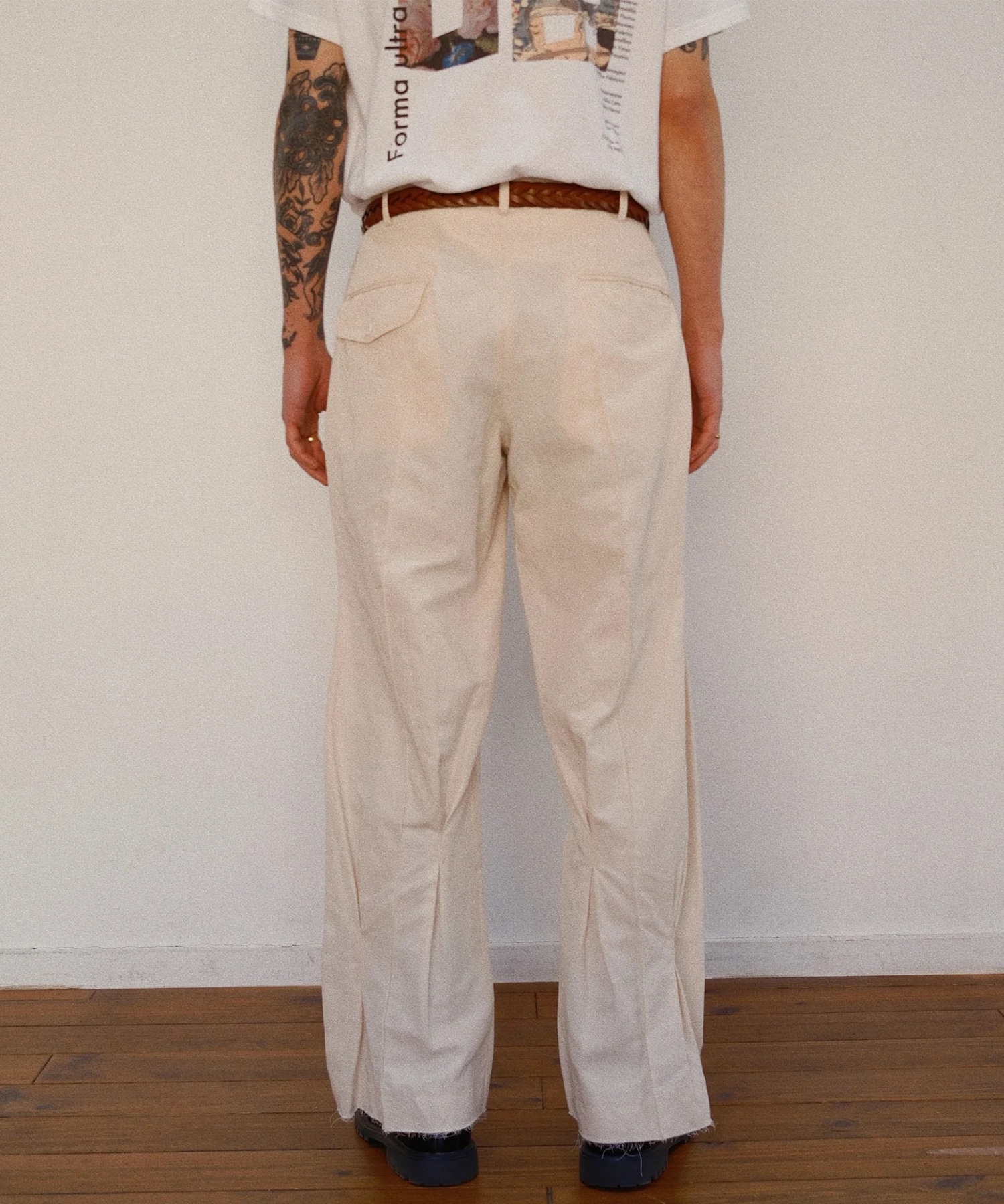 Pleated Chino Pants KHOKI