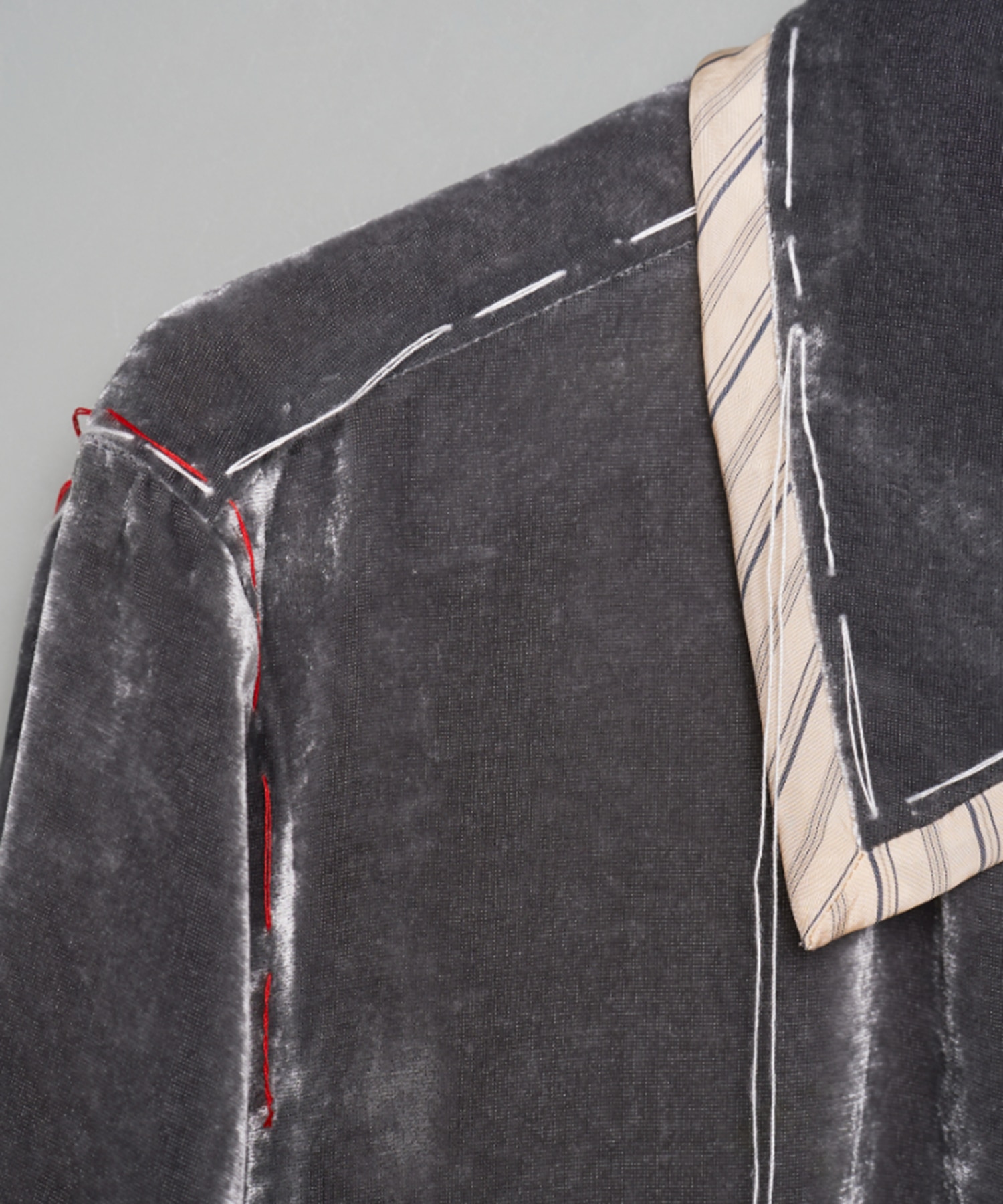UNEVEN VELVET JACKET MASU