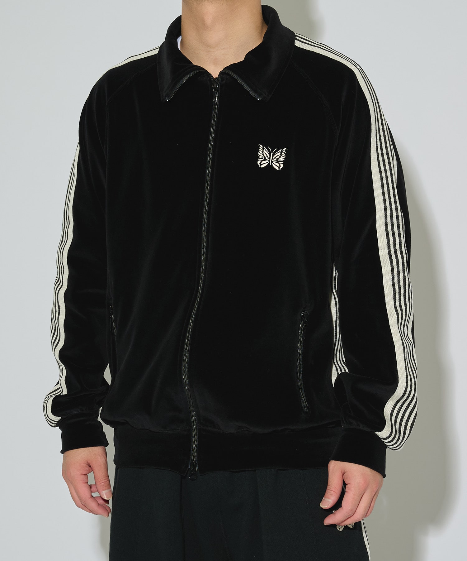 別注 Track Jacket - C/PE Velour NEEDLES