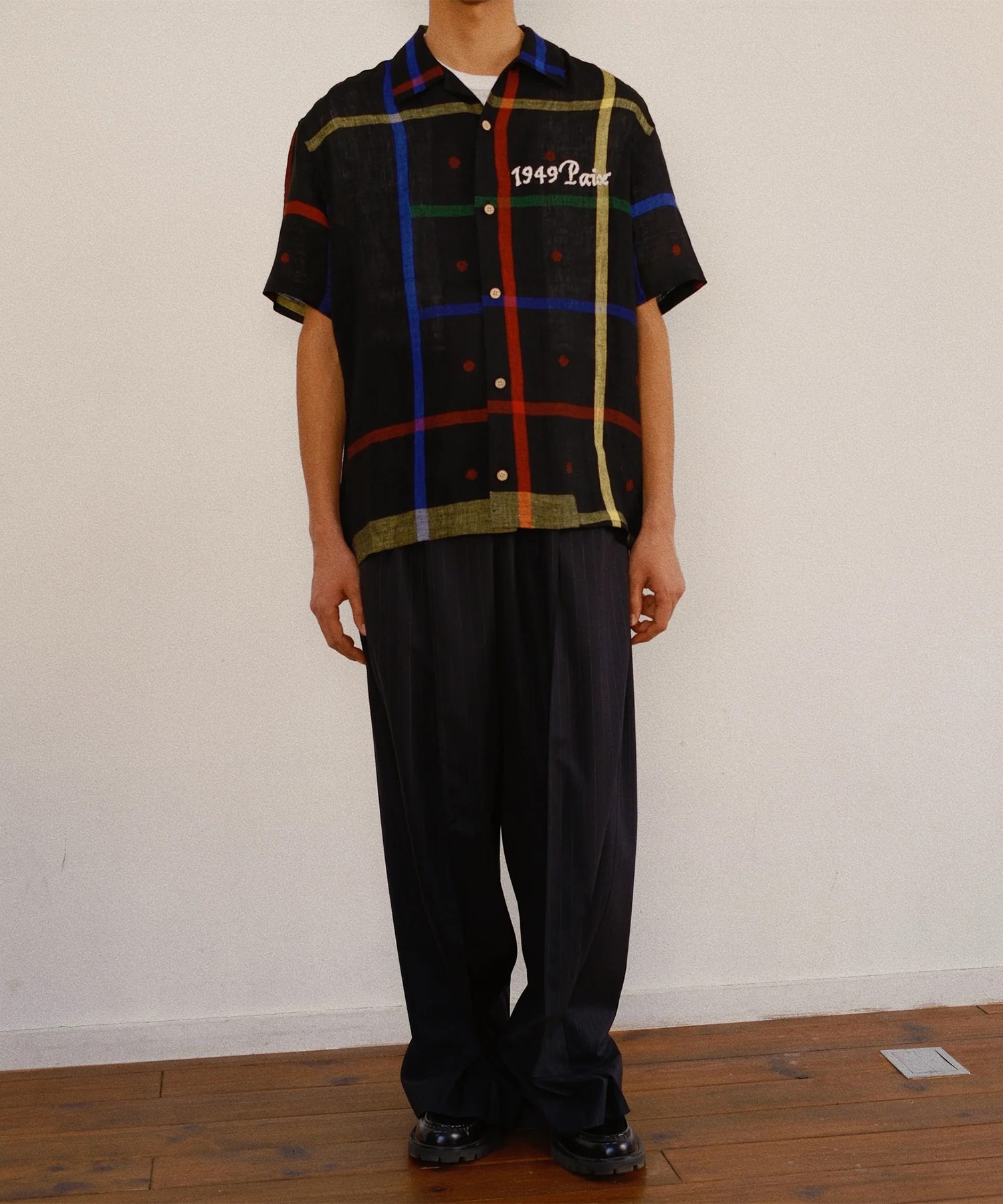 Embroidered Jamdani Shirt KHOKI