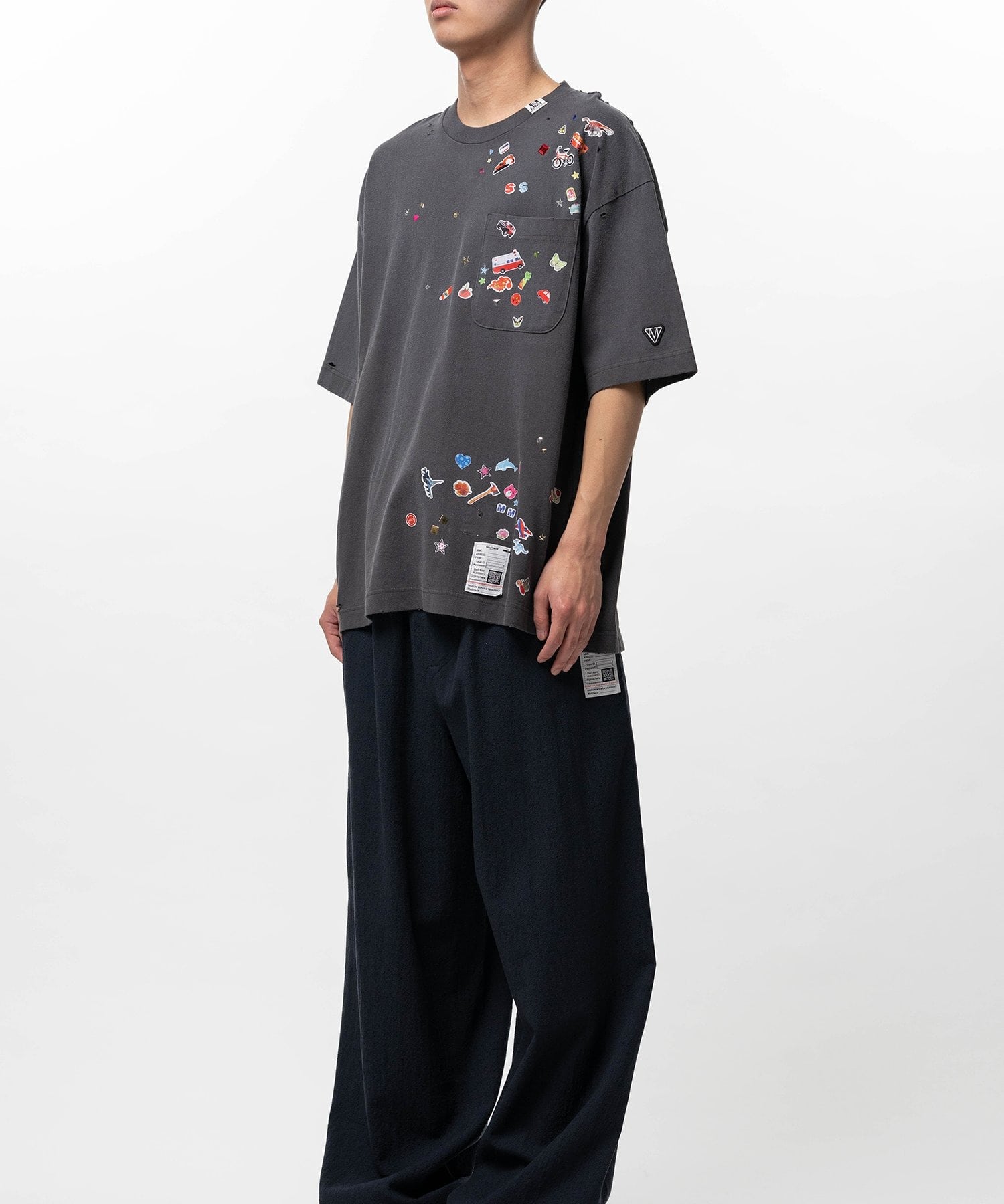 J16TS821 KIDS STICKER TEE Maison MIHARA YASUHIRO