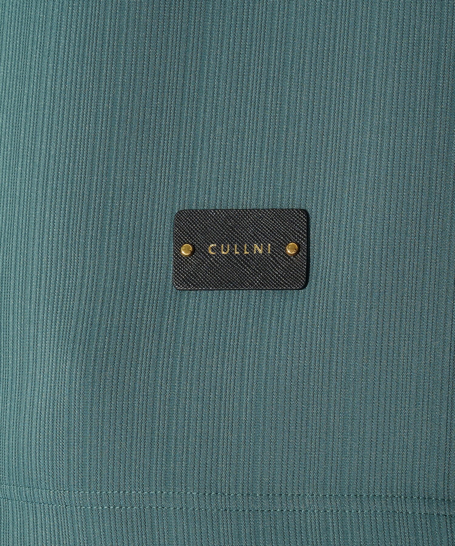 別注 Cord pique Leather Patch Short Sleeve Pullover CULLNI