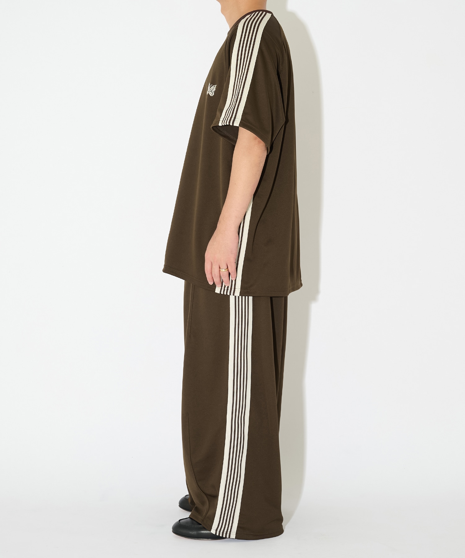 別注 Track S/S Crew Neck Shirt - COOL NEEDLES