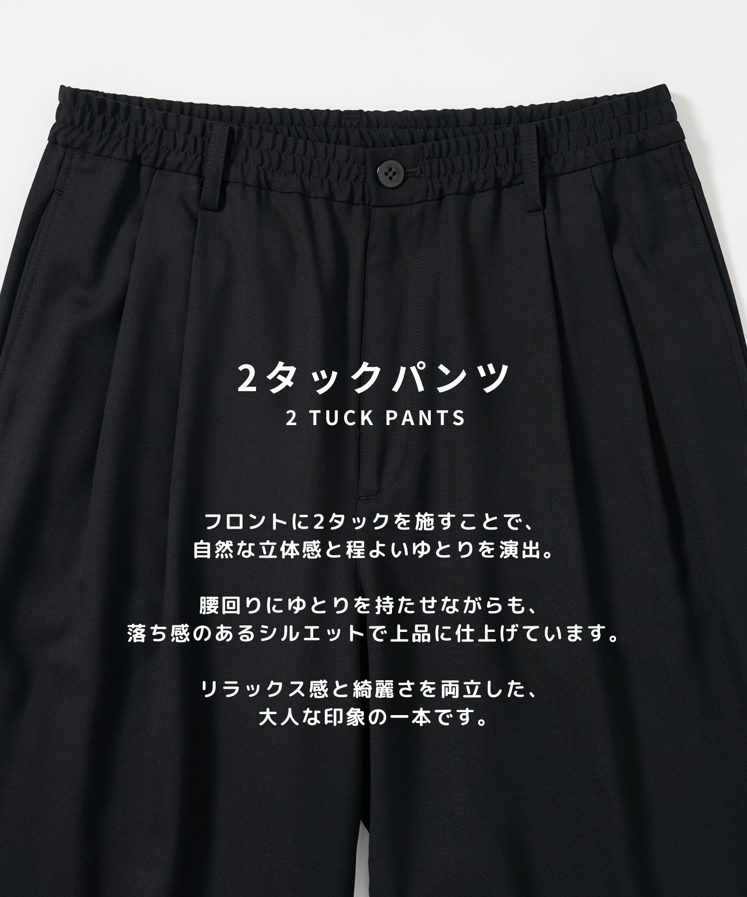 Extra Wool Easy Curve Pants STUDIOUS