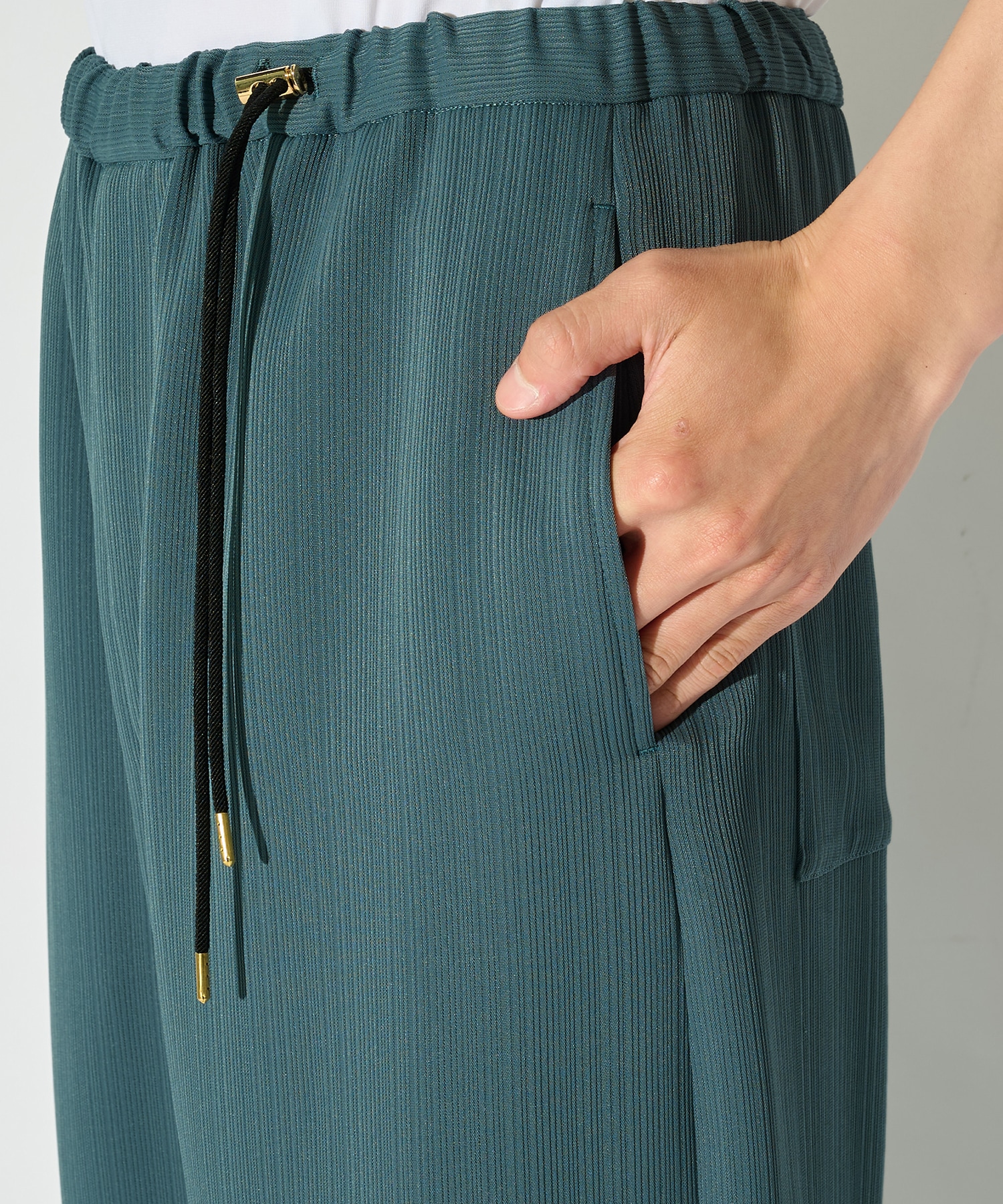 別注 Cord pique Drawstring Relaxed Pants CULLNI